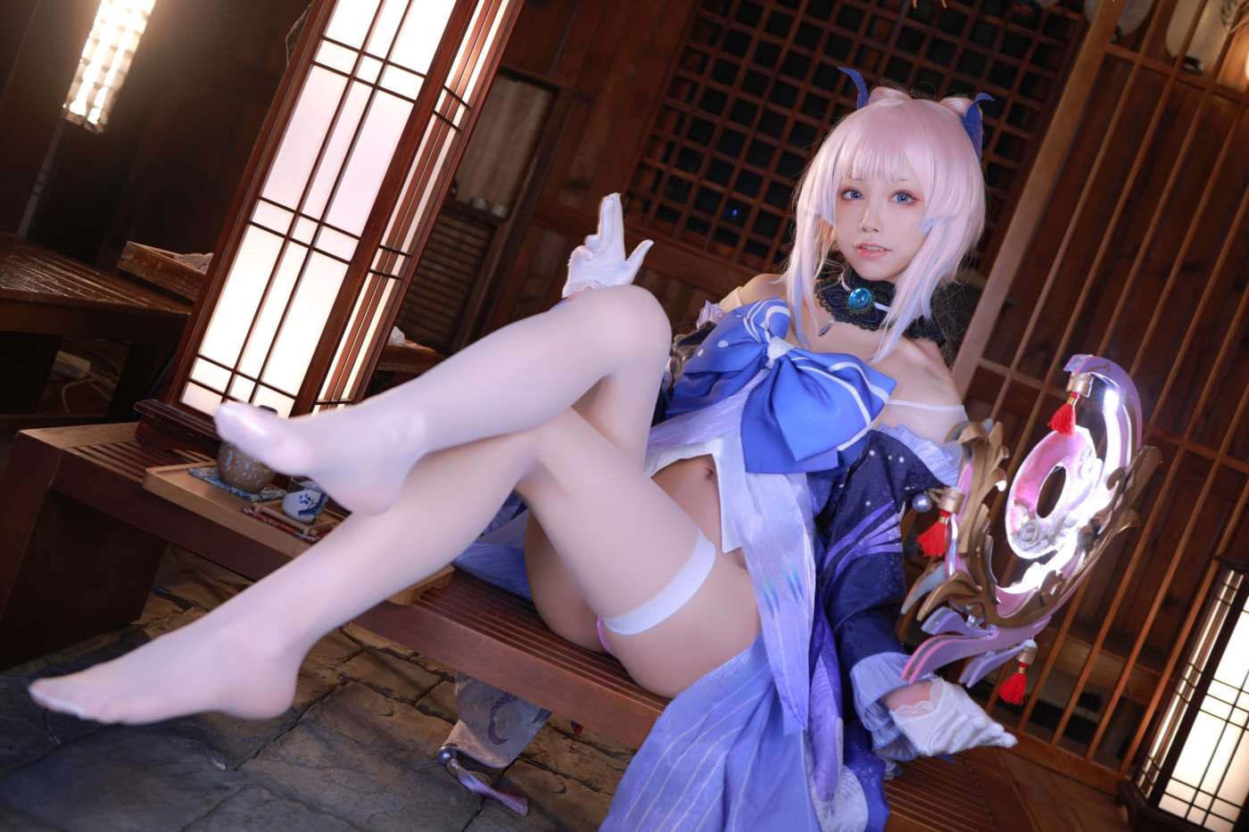 水淼aqua NO.121 Fantia 2021年11月-2022年10月套图合集(25套) [2022-01-31] 珊瑚宮心海（part1）[32P]插图