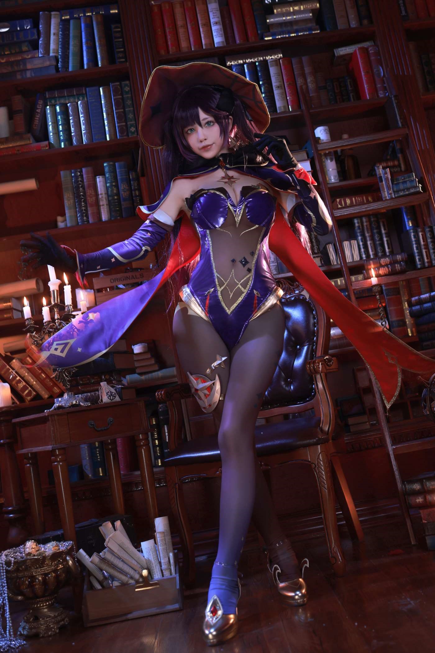 水淼aqua NO.120 原神莫娜 [74P]插图