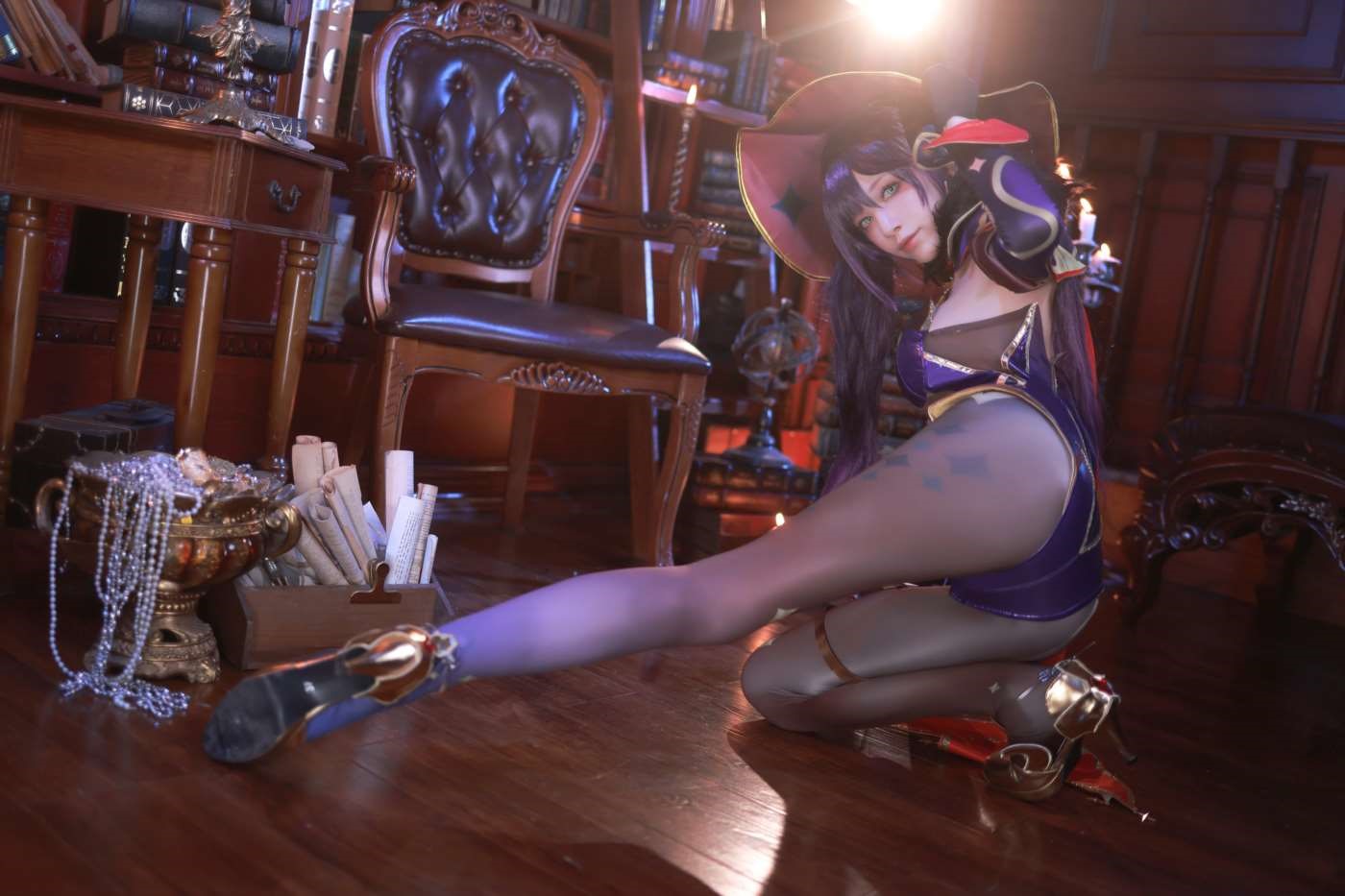 水淼aqua NO.120 原神莫娜 [74P]插图2