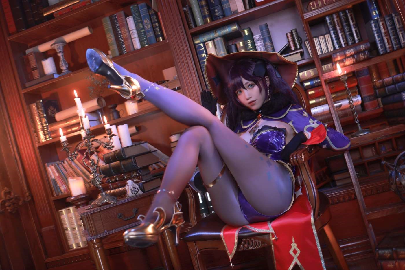 水淼aqua NO.120 原神莫娜 [74P]插图5