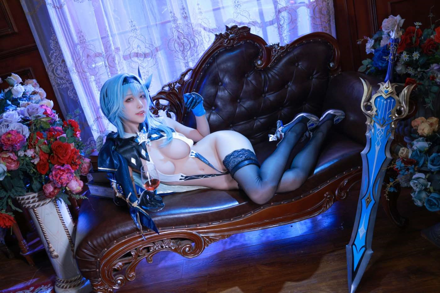 水淼aqua NO.088 原神 优菈 内衣装60p[59P]插图9