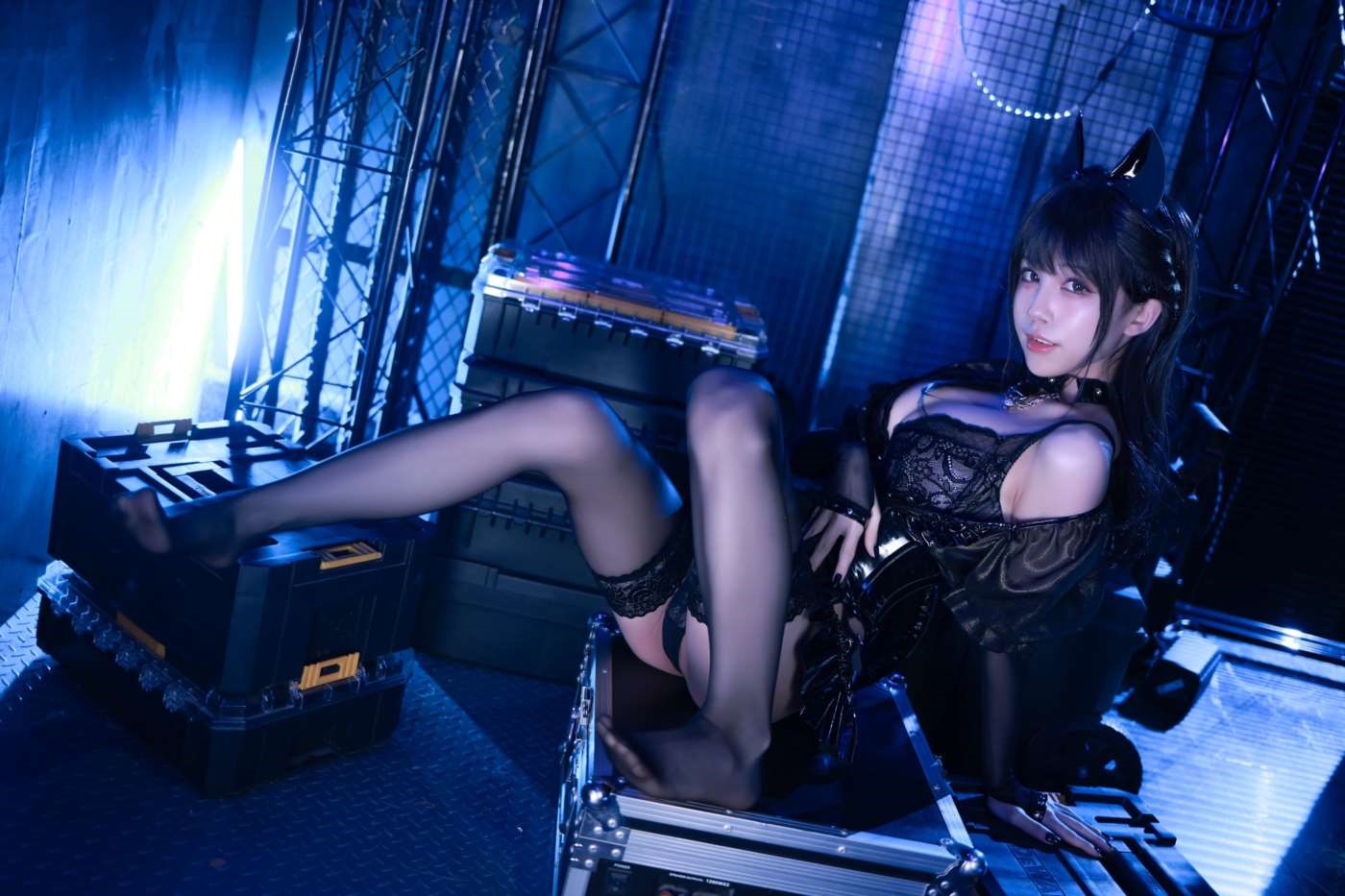 水淼aqua NO.094 猫咪女郎-黑色猫猫 [58P]插图6