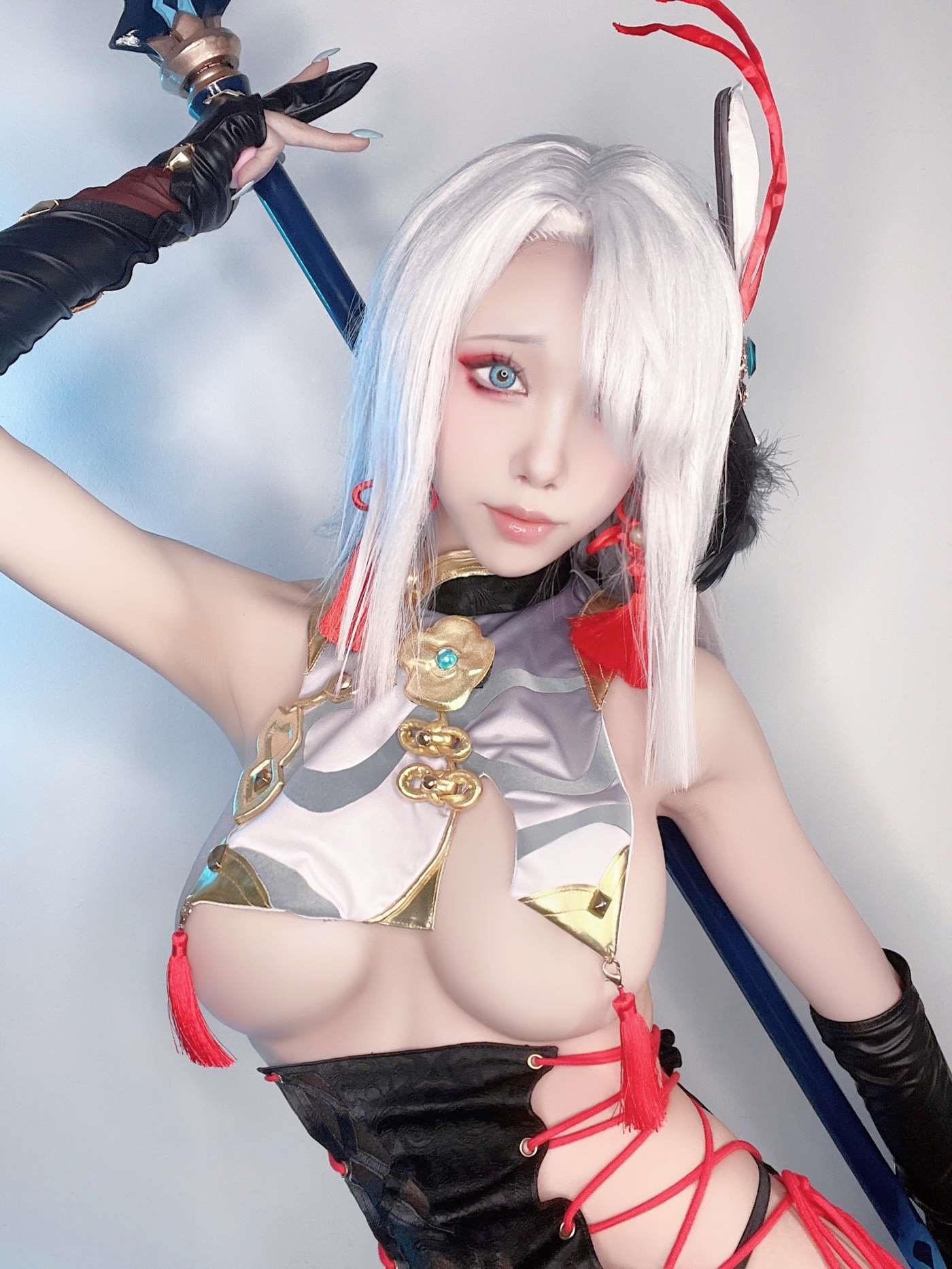 水淼aqua NO.121 Fantia 2021年11月-2022年10月套图合集(25套) [2022-04-15] ? 申鶴 旗袍 ?2[20P]插图6