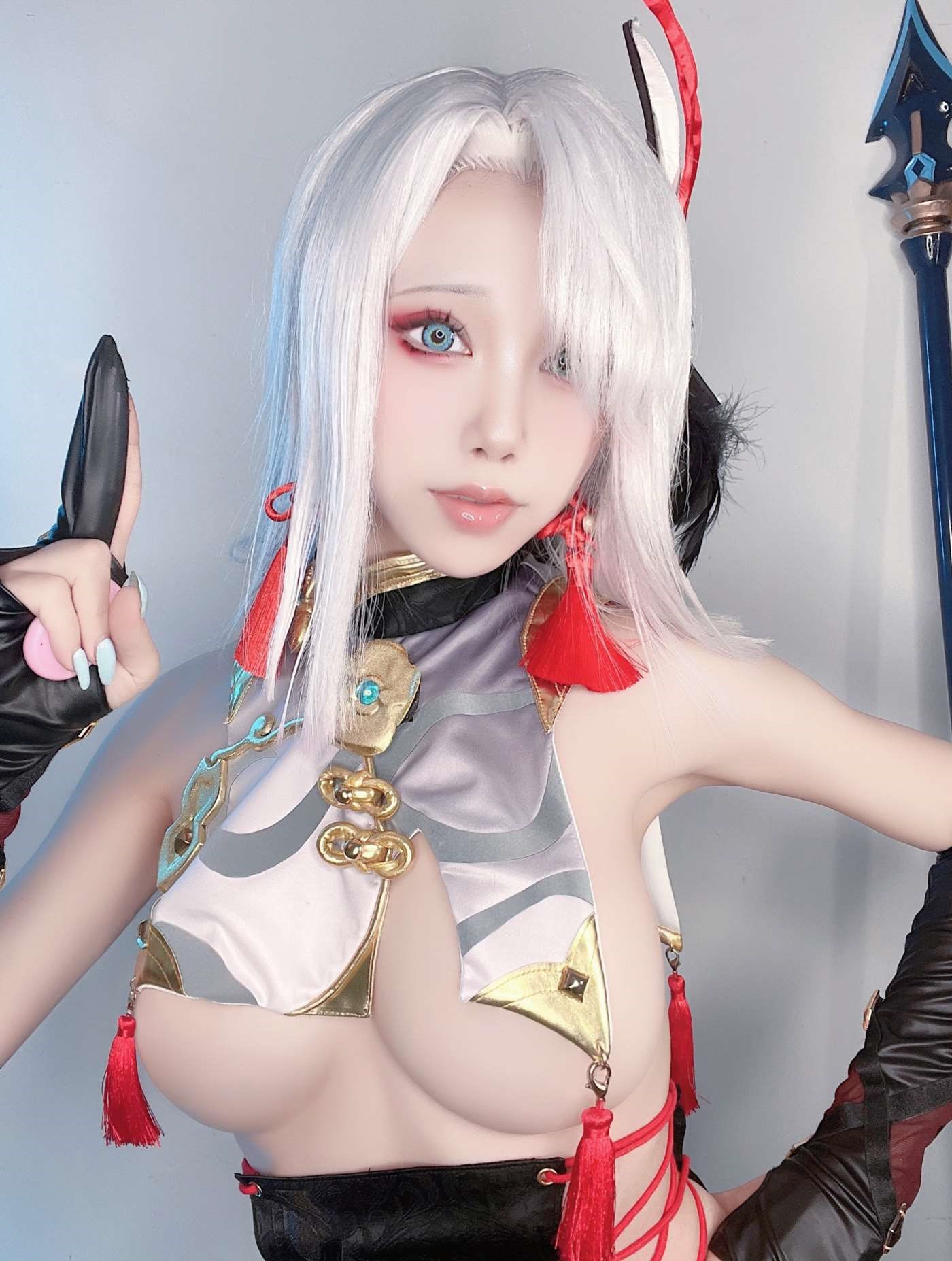水淼aqua NO.121 Fantia 2021年11月-2022年10月套图合集(25套) [2022-04-15] ? 申鶴 旗袍 ?2[20P]插图