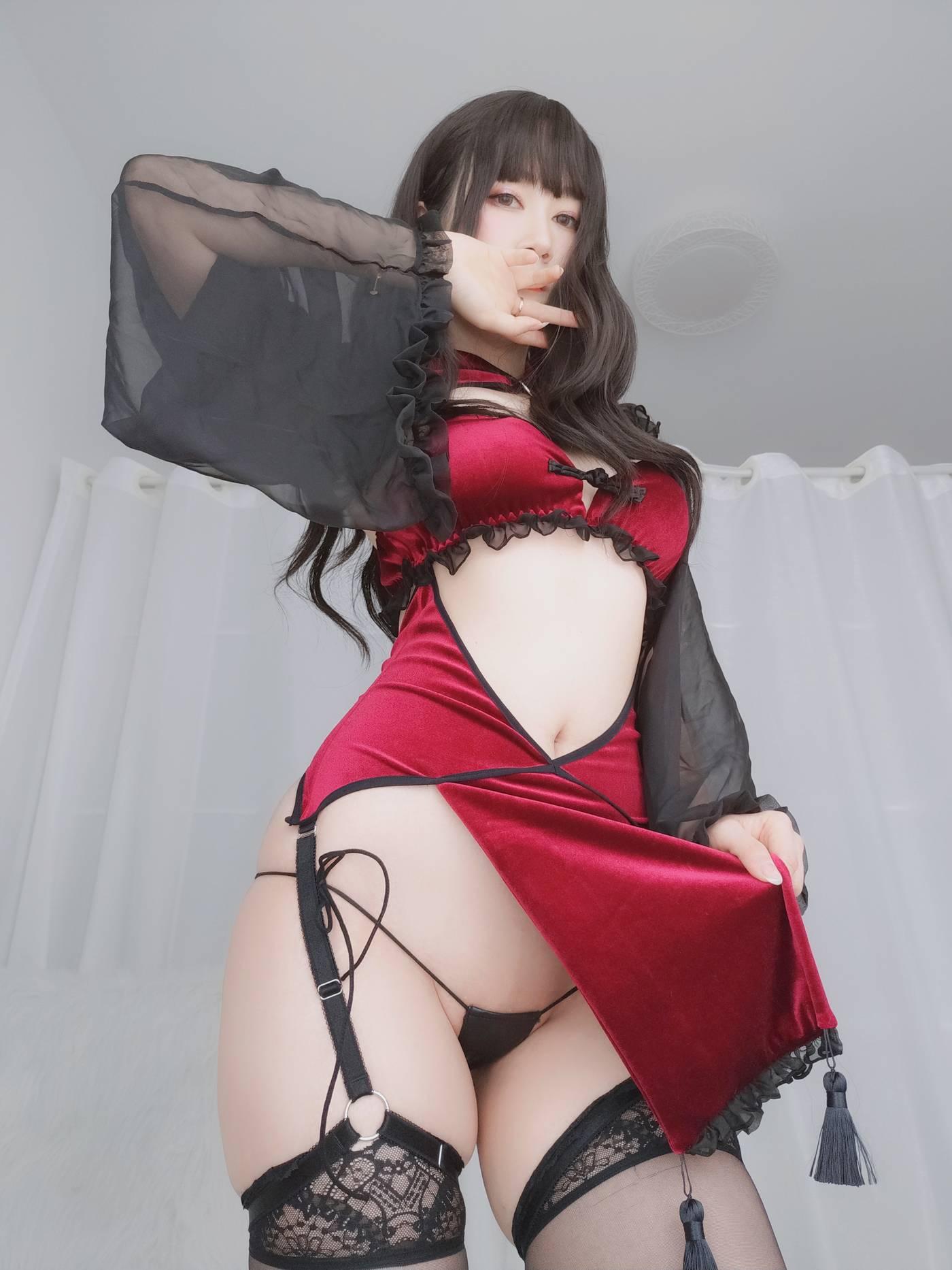 白银81 – NO.42 红丝绒旗袍 [115P]插图3
