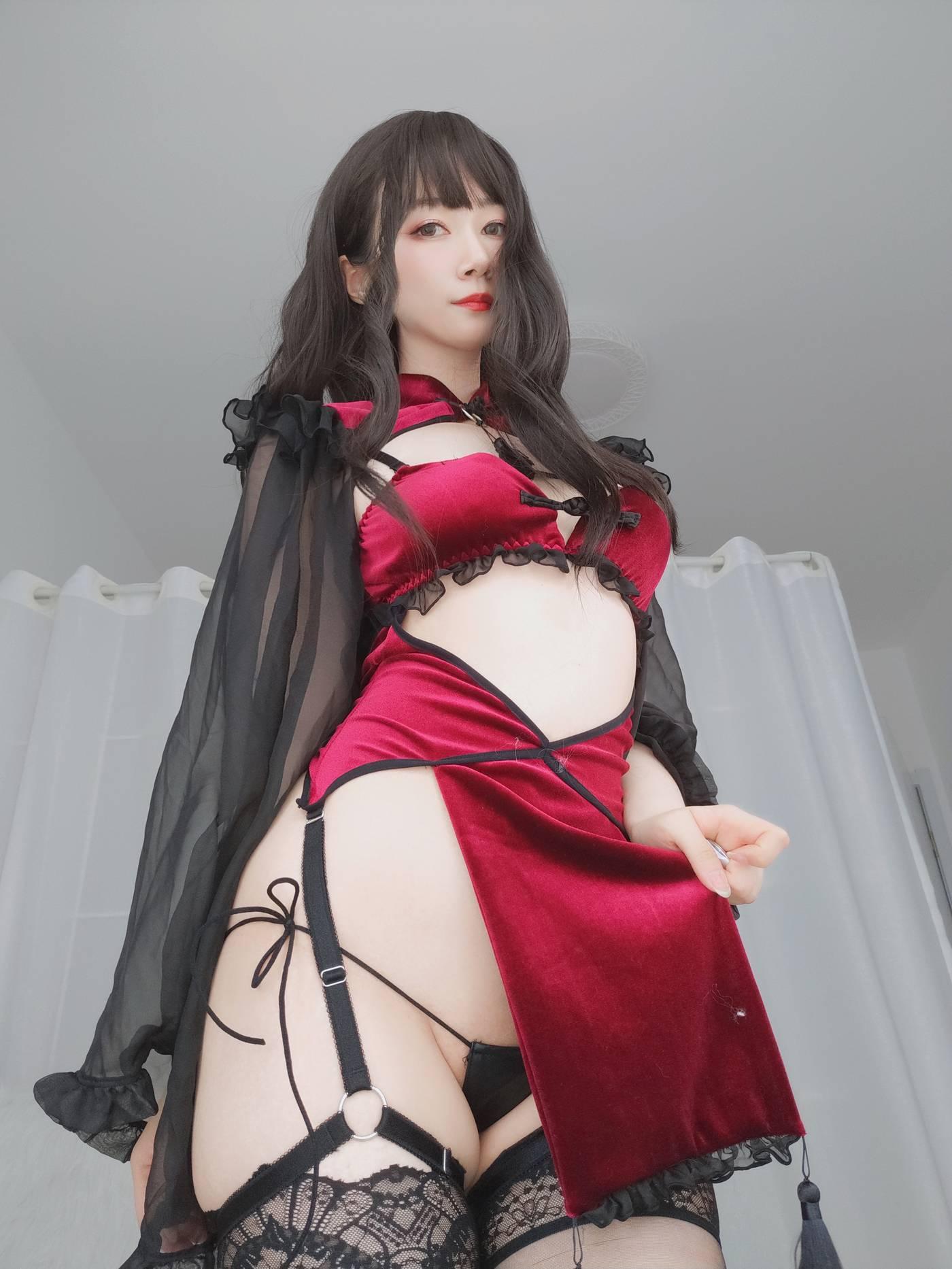 白银81 – NO.42 红丝绒旗袍 [115P]插图8