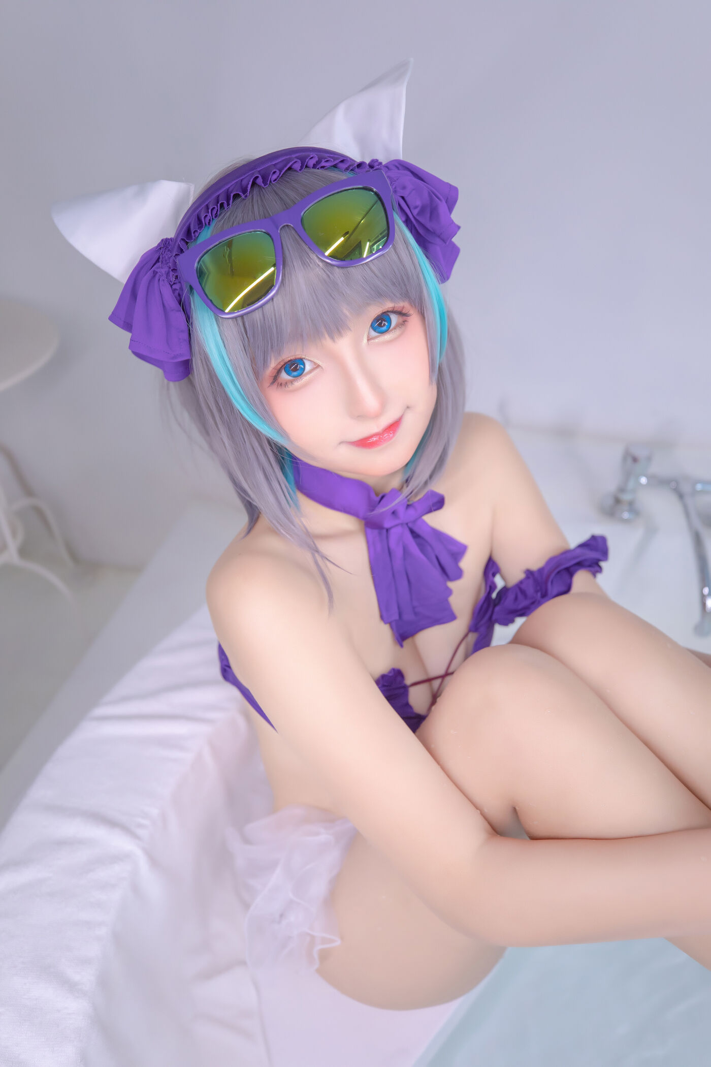 神楽坂真冬  柴郡cos《纯色庭院》 [150P]插图7