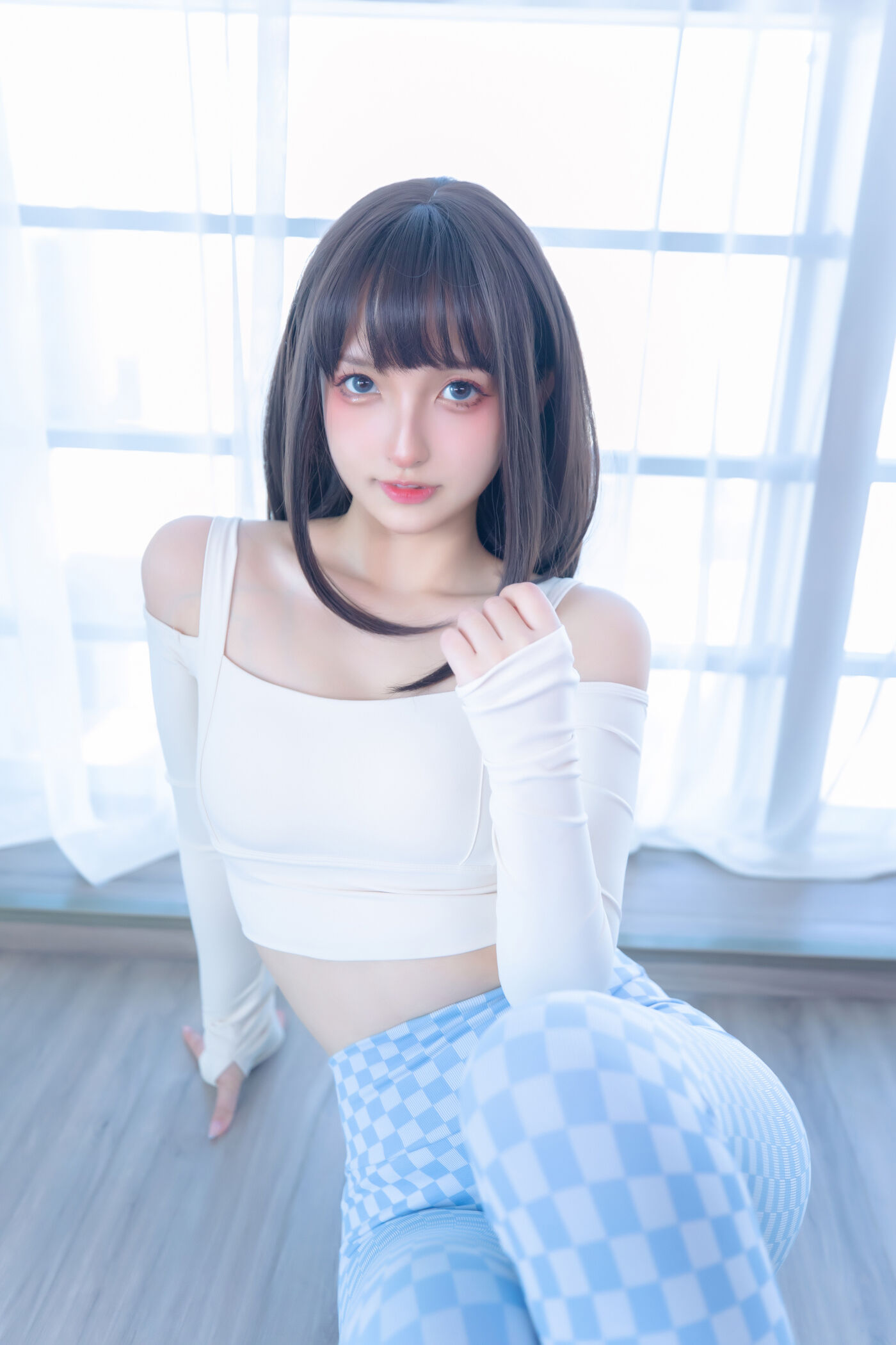 神楽坂真冬  蓝白格 [75P]插图9