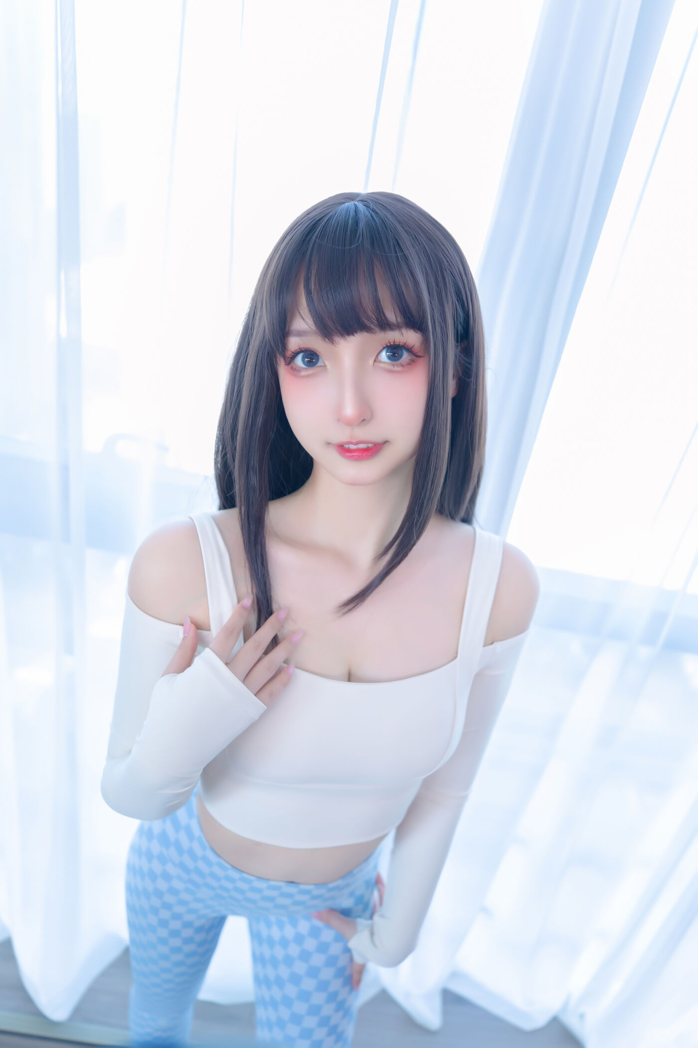 神楽坂真冬  蓝白格 [75P]插图8