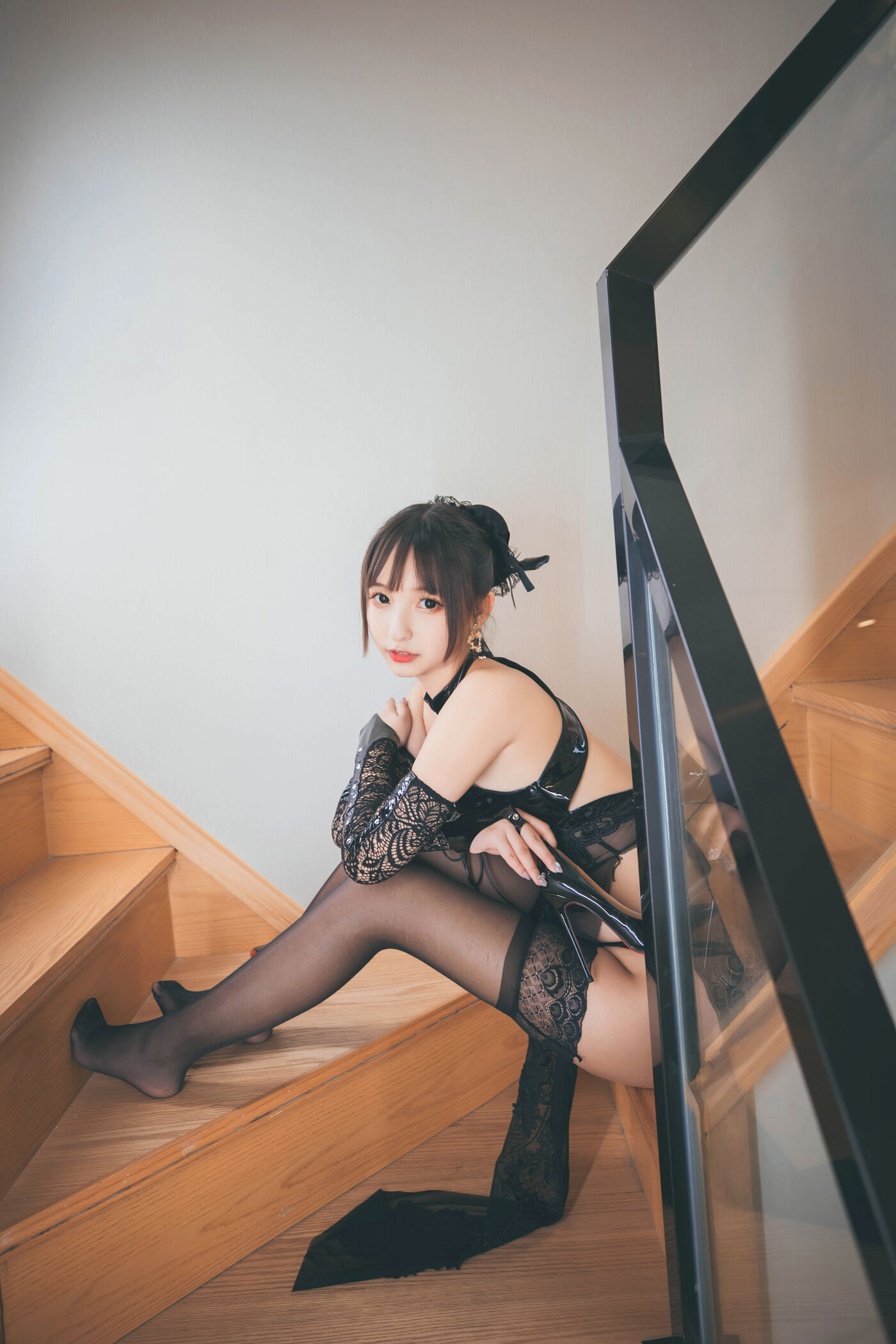 神楽坂真冬  風と月 黑白旗袍 [150P]插图