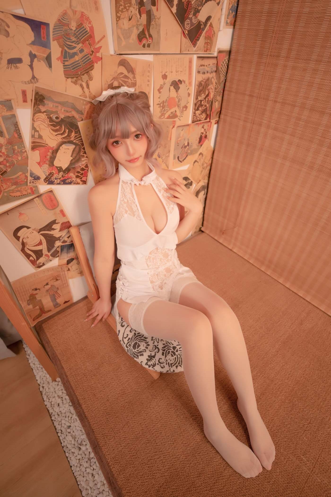 神楽坂真冬  白旗袍 [75P]插图1
