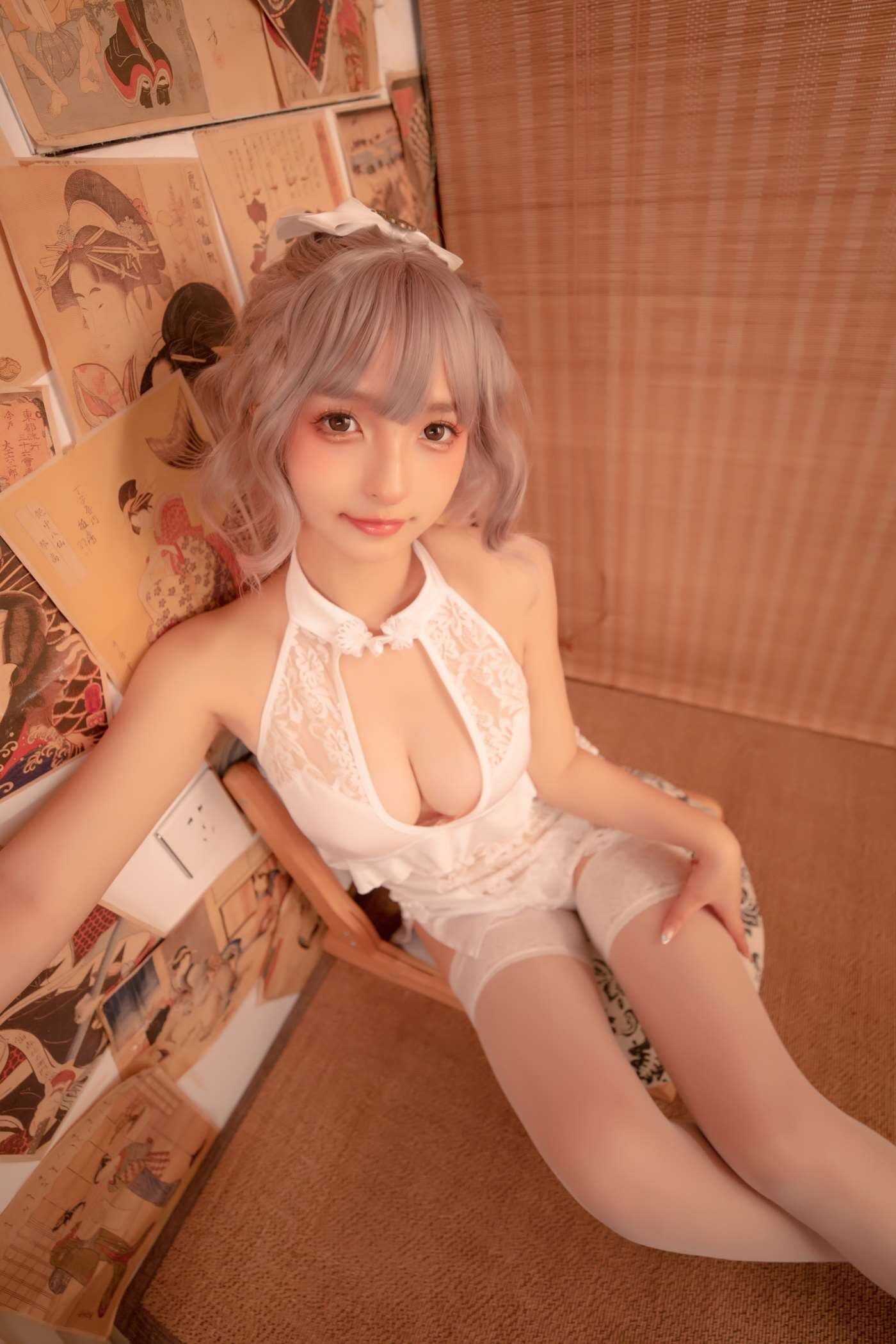 神楽坂真冬  白旗袍 [75P]插图5