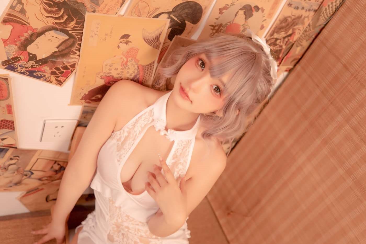神楽坂真冬  白旗袍 [75P]插图9