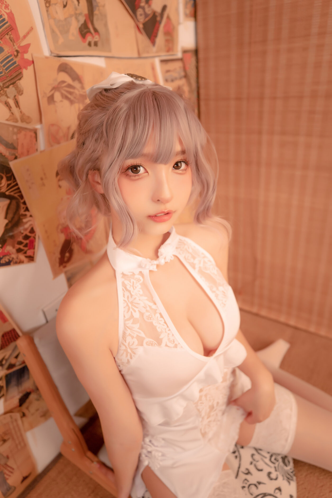 神楽坂真冬  白旗袍 [75P]插图4