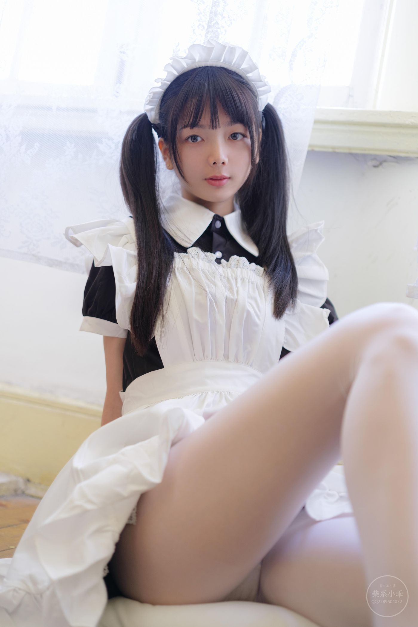 稚乖画册 夜夜 白丝女仆 [100P]插图3