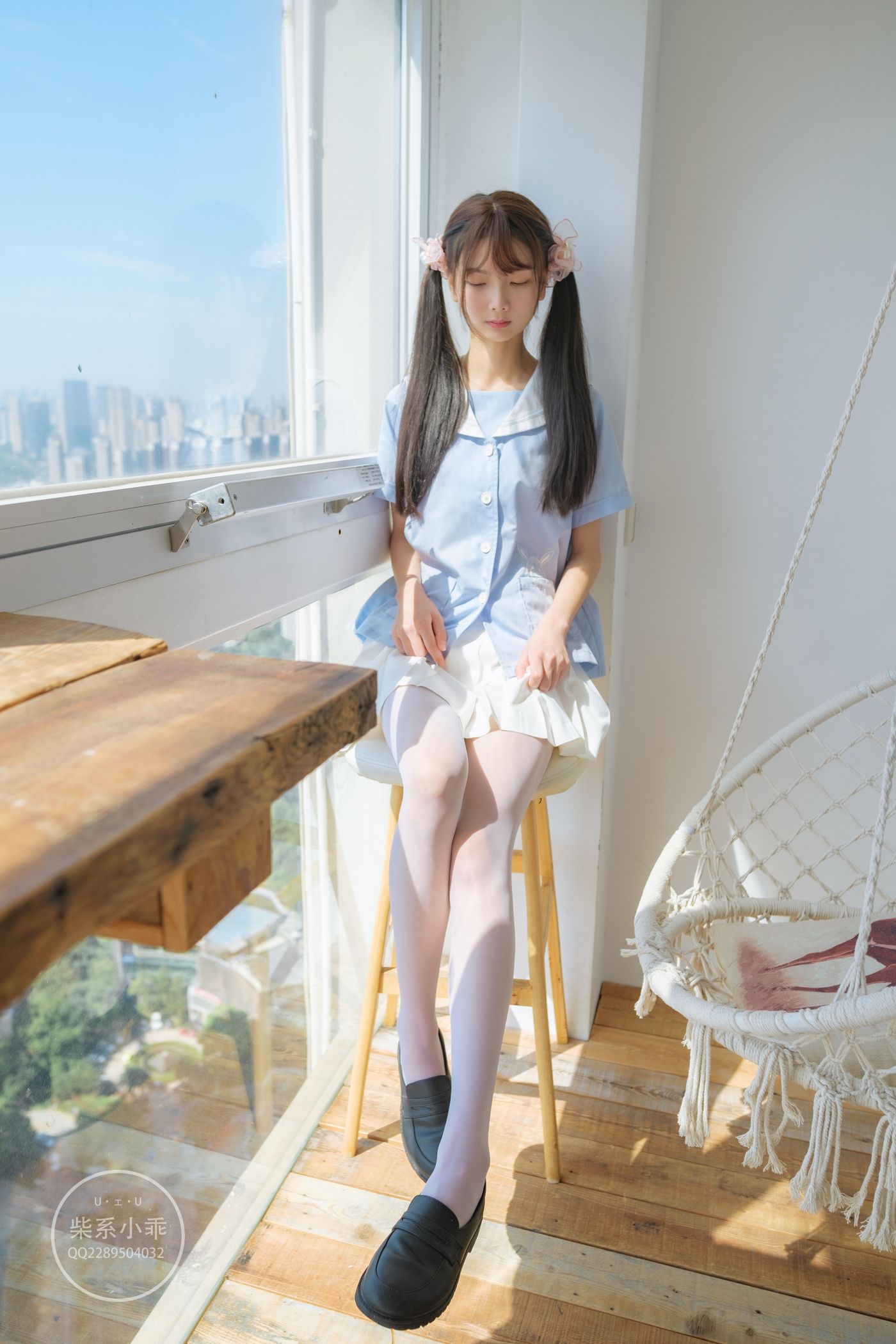 稚乖画册 晴空-01 白丝双马尾jk [79P]插图2
