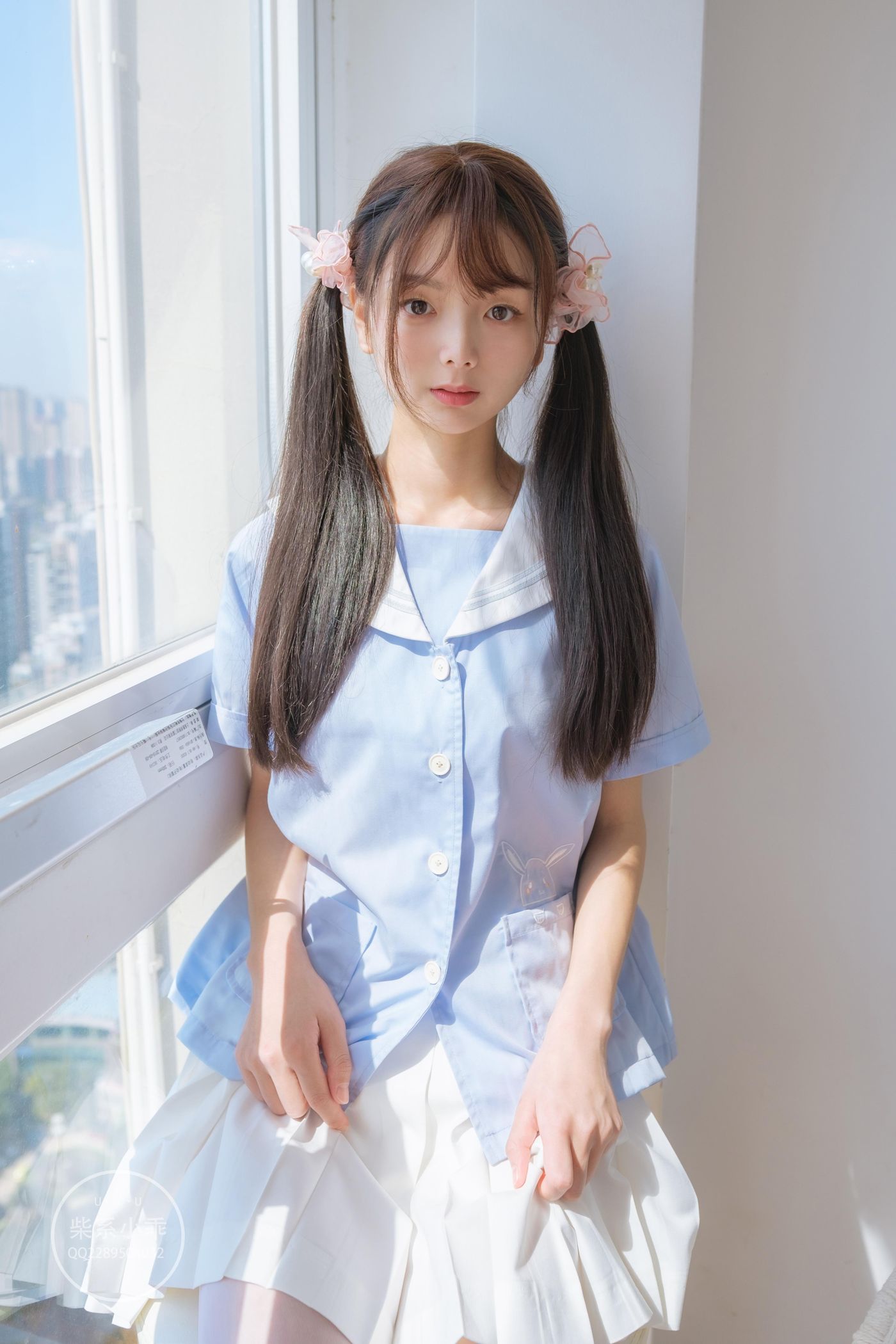 稚乖画册 晴空-01 白丝双马尾jk [79P]插图4