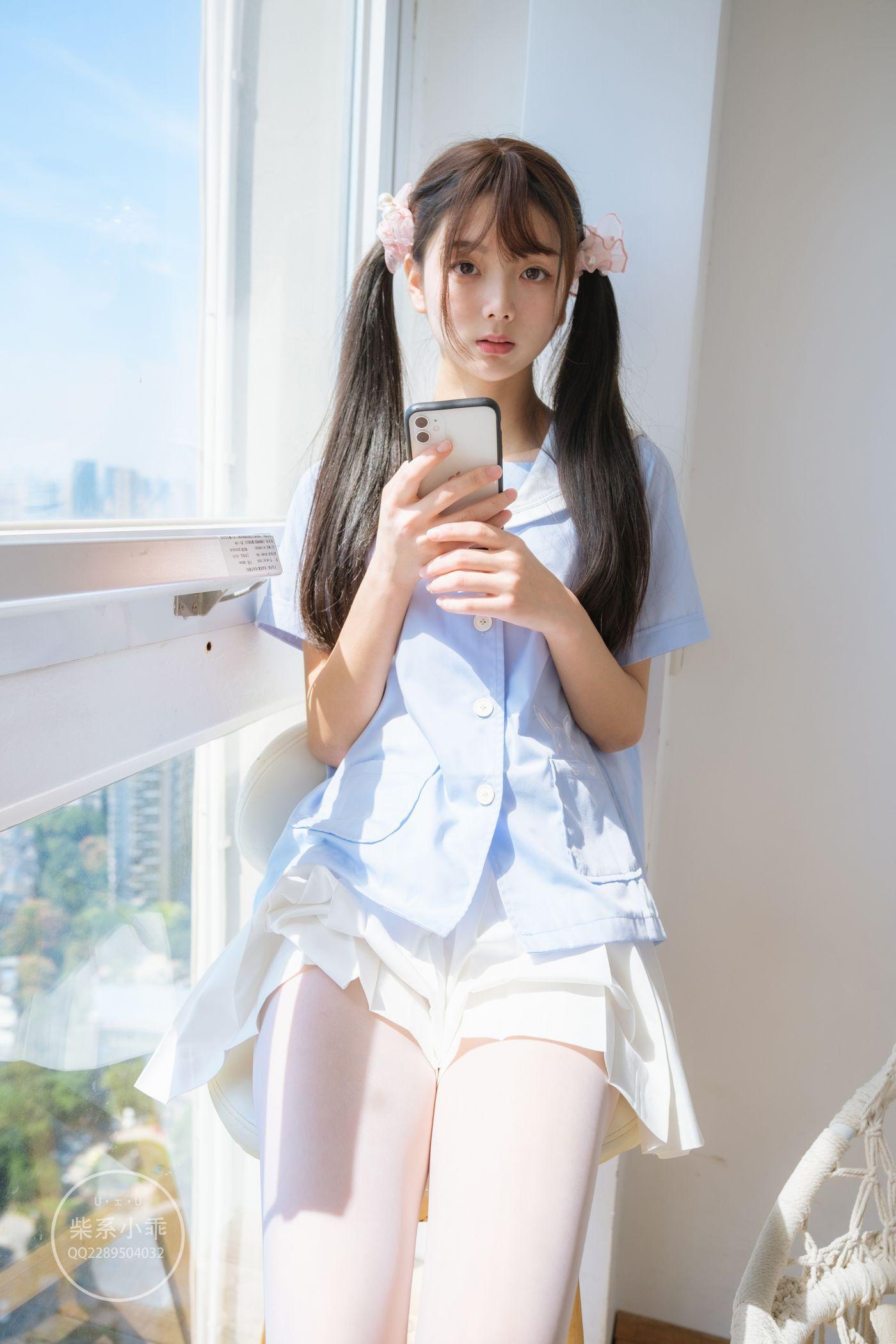 稚乖画册 晴空-01 白丝双马尾jk [79P]插图
