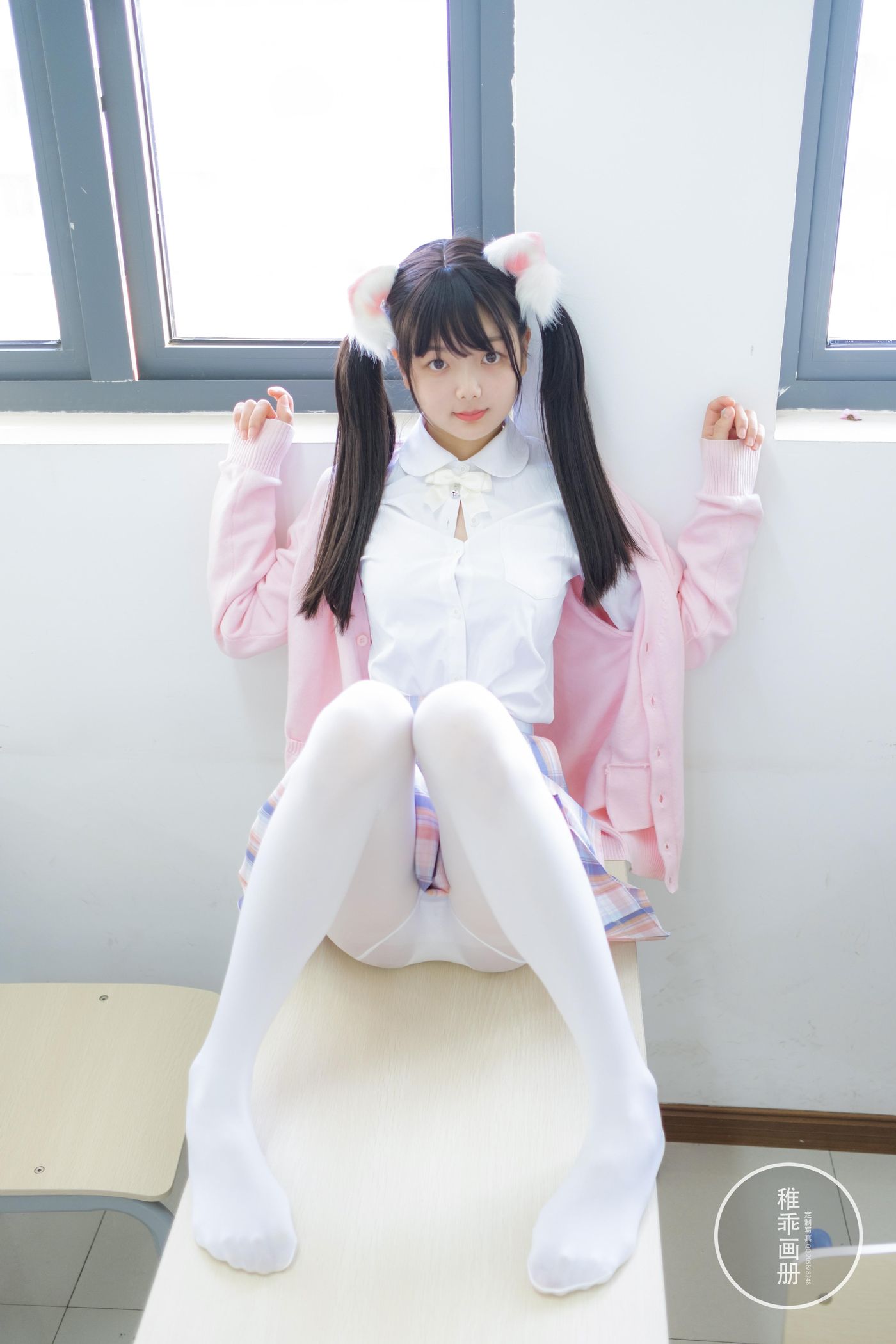 稚乖画册 晴空-04 夜夜 80D 白丝JK [63P]插图6