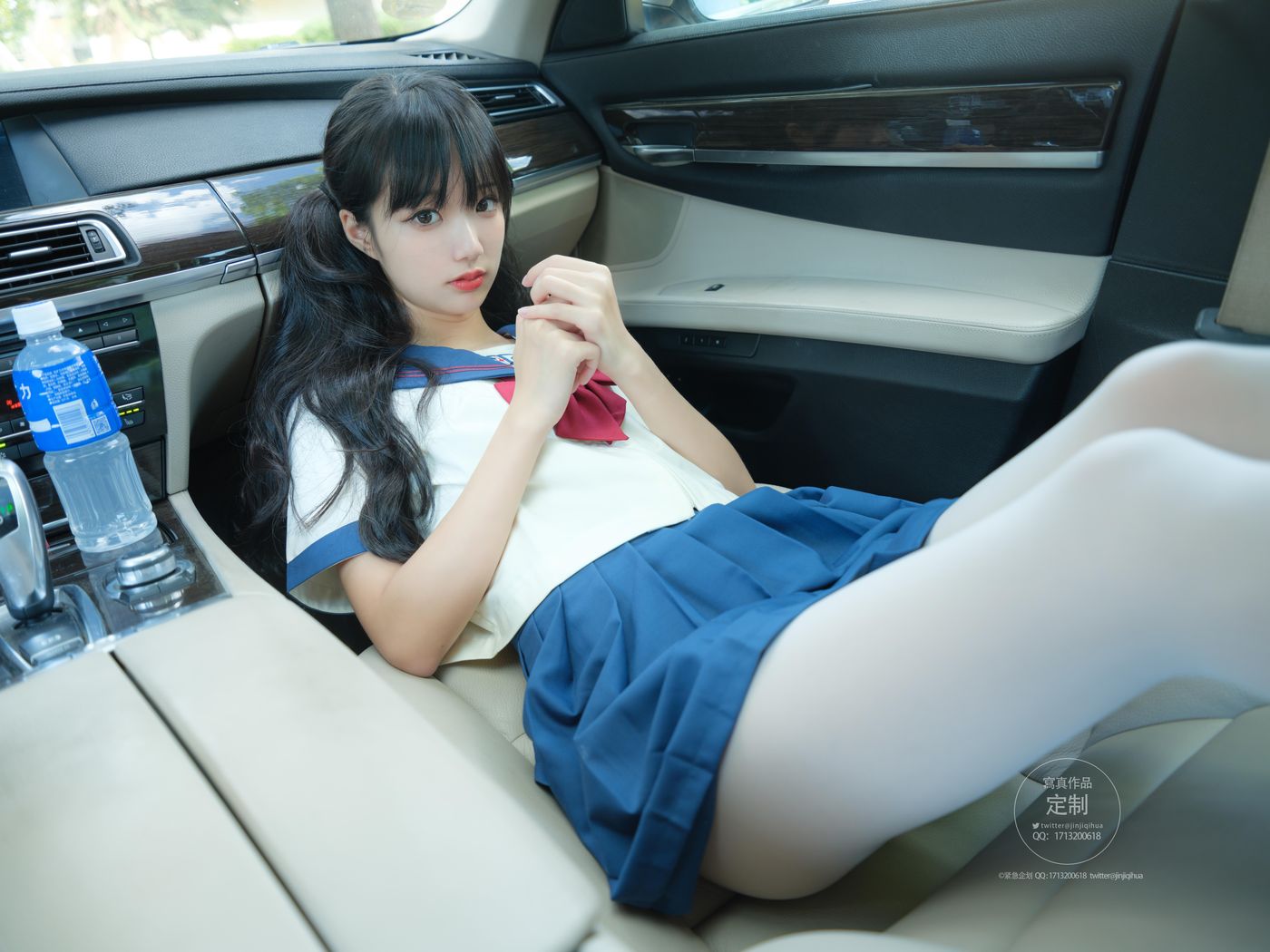 紧急企划 NO.023 一只喵喵梓 车内白丝 [88P]插图1