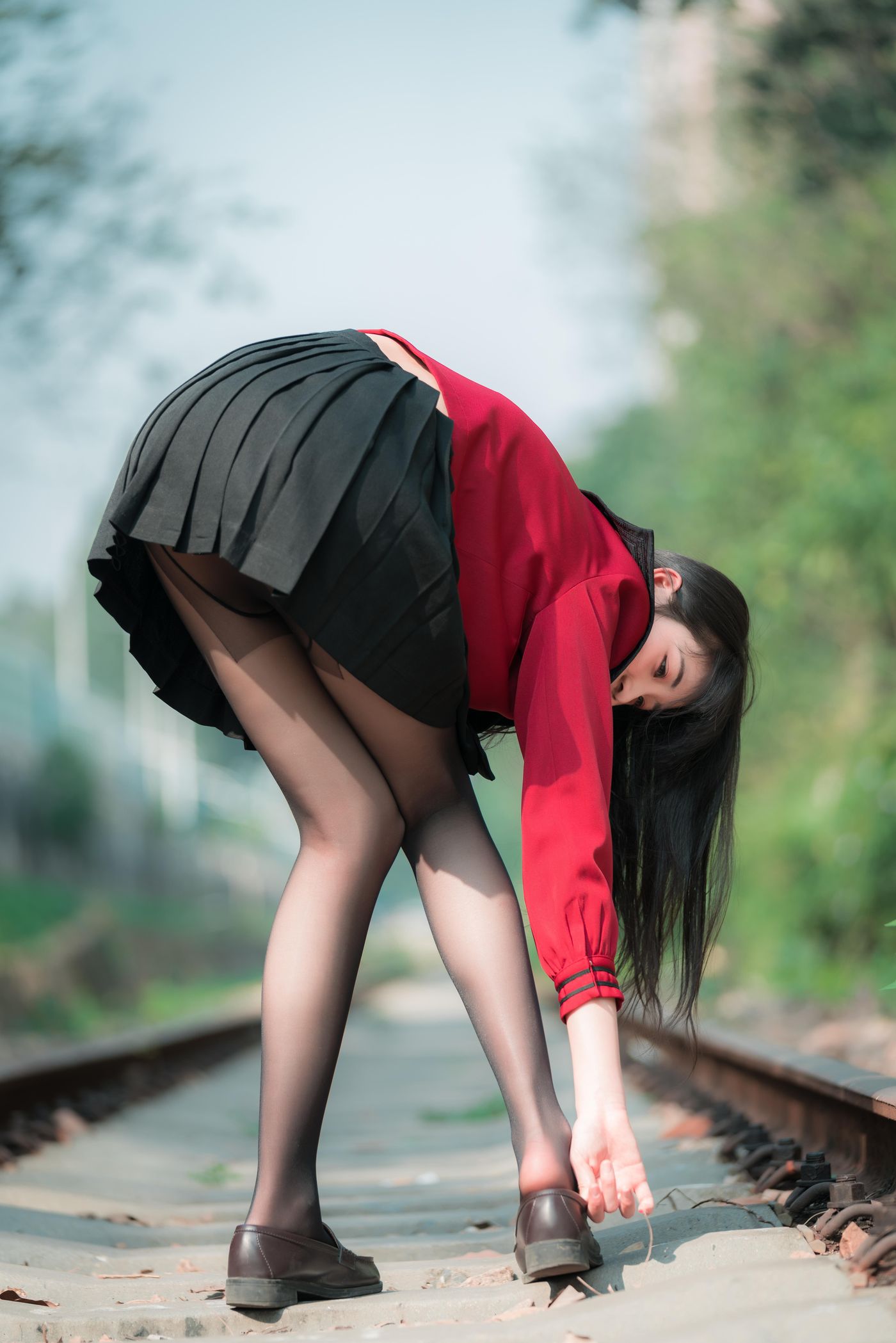 西呱呀呀呀 NO.001 铁轨成片 [47P]插图6
