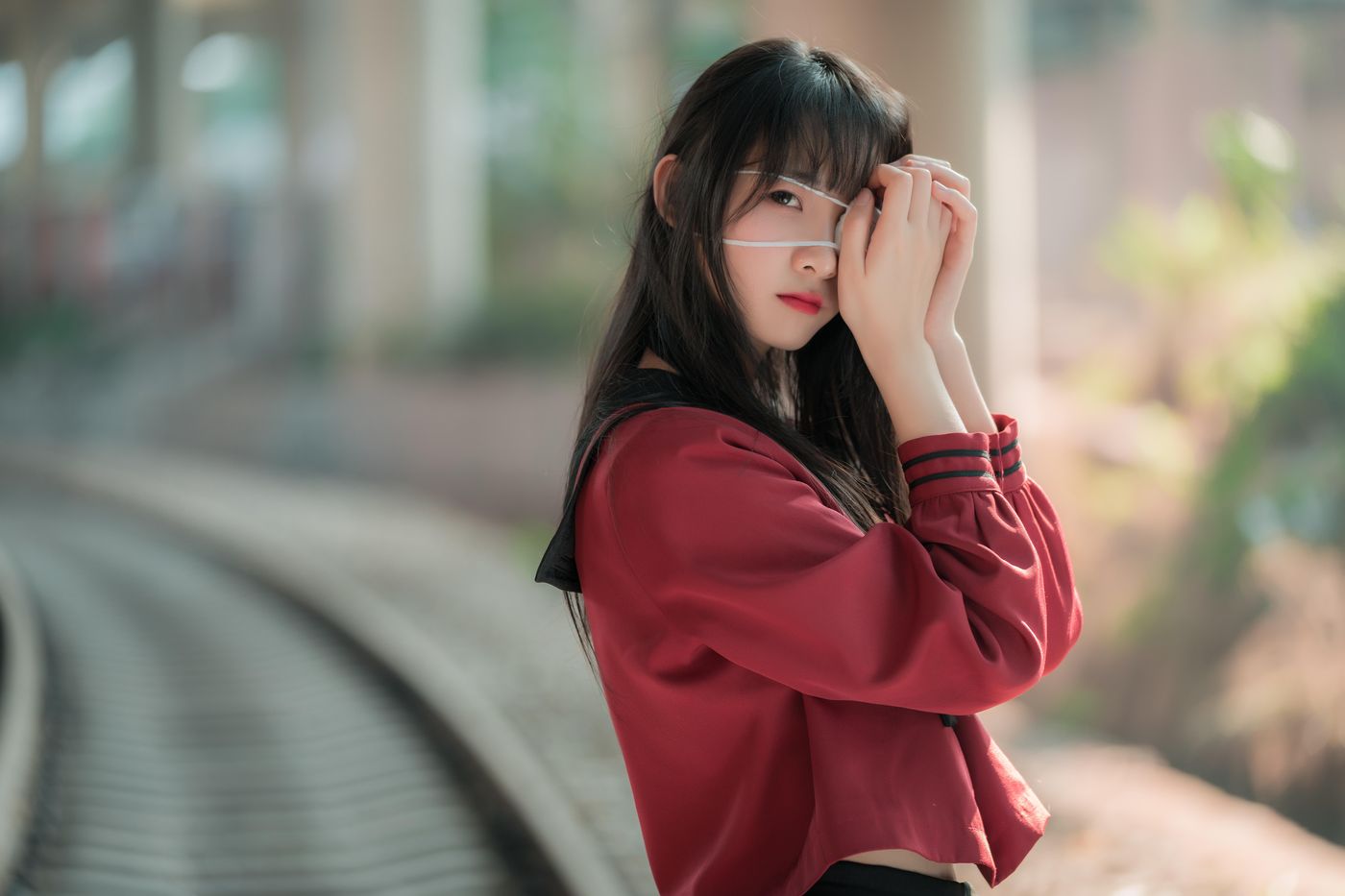 西呱呀呀呀 NO.001 铁轨成片 [47P]插图8