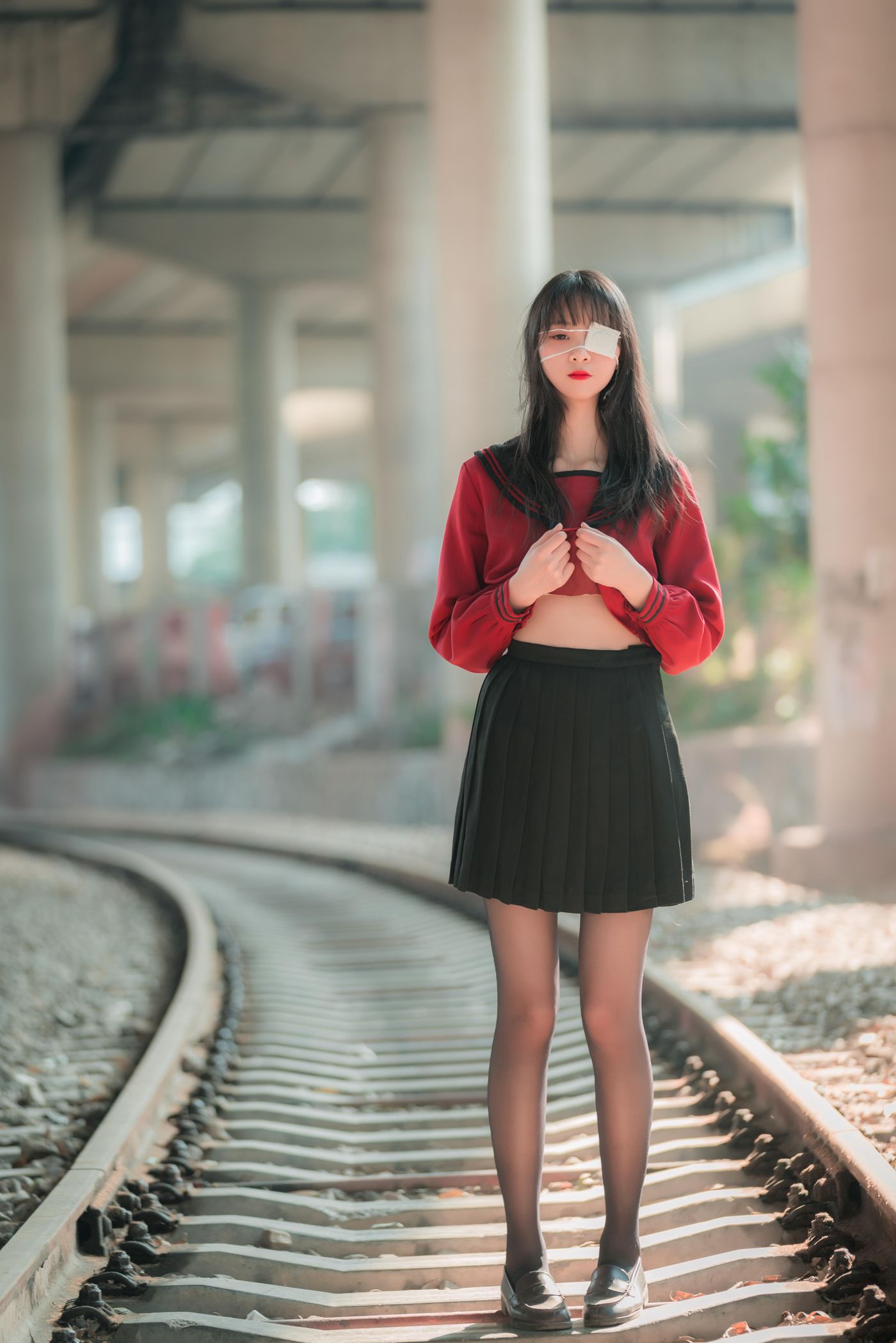 西呱呀呀呀 NO.001 铁轨成片 [47P]插图9