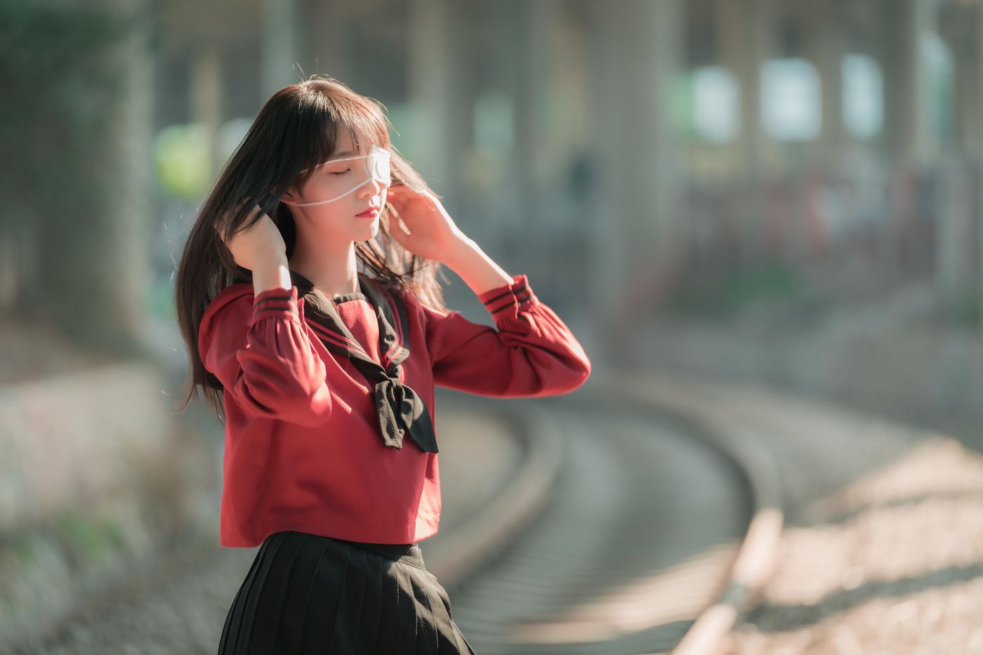 西呱呀呀呀 NO.001 铁轨成片 [47P]插图3
