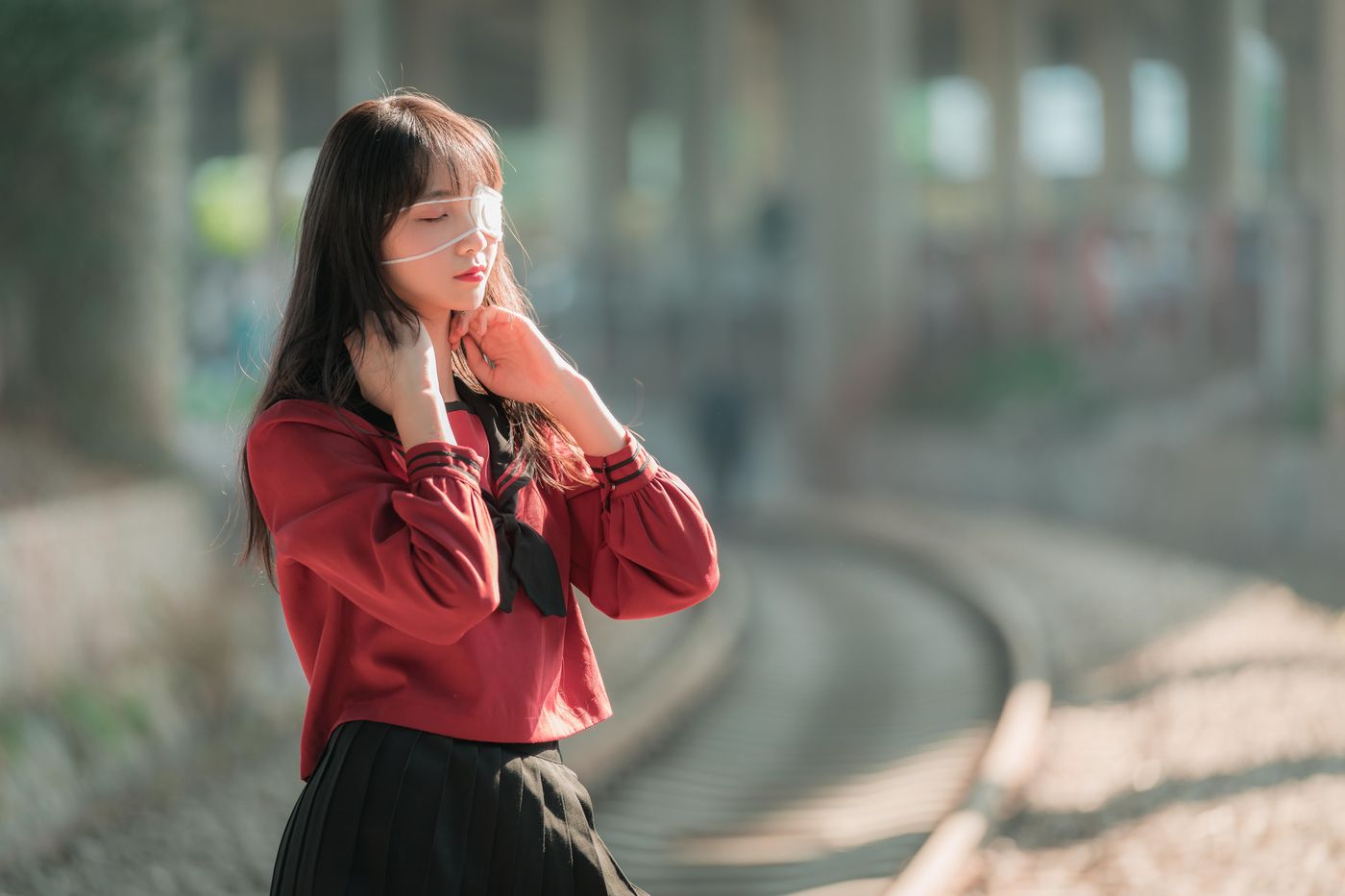 西呱呀呀呀 NO.001 铁轨成片 [47P]插图4
