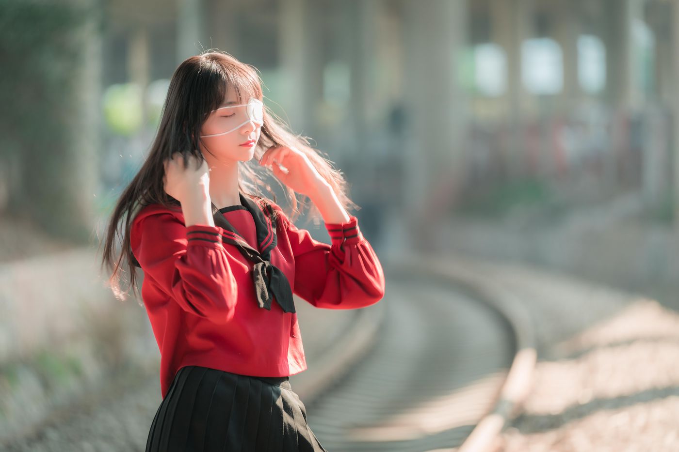 西呱呀呀呀 NO.001 铁轨成片 [47P]插图5