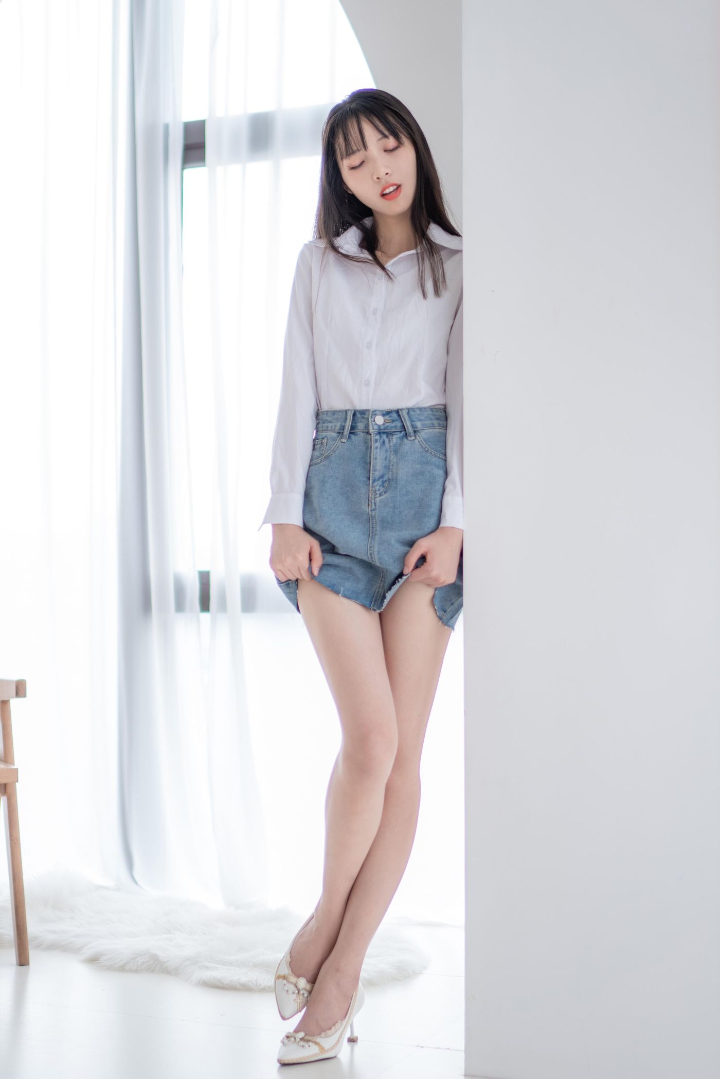 西呱呀呀呀 NO.023 衬衫牛仔裙 [61P]插图7