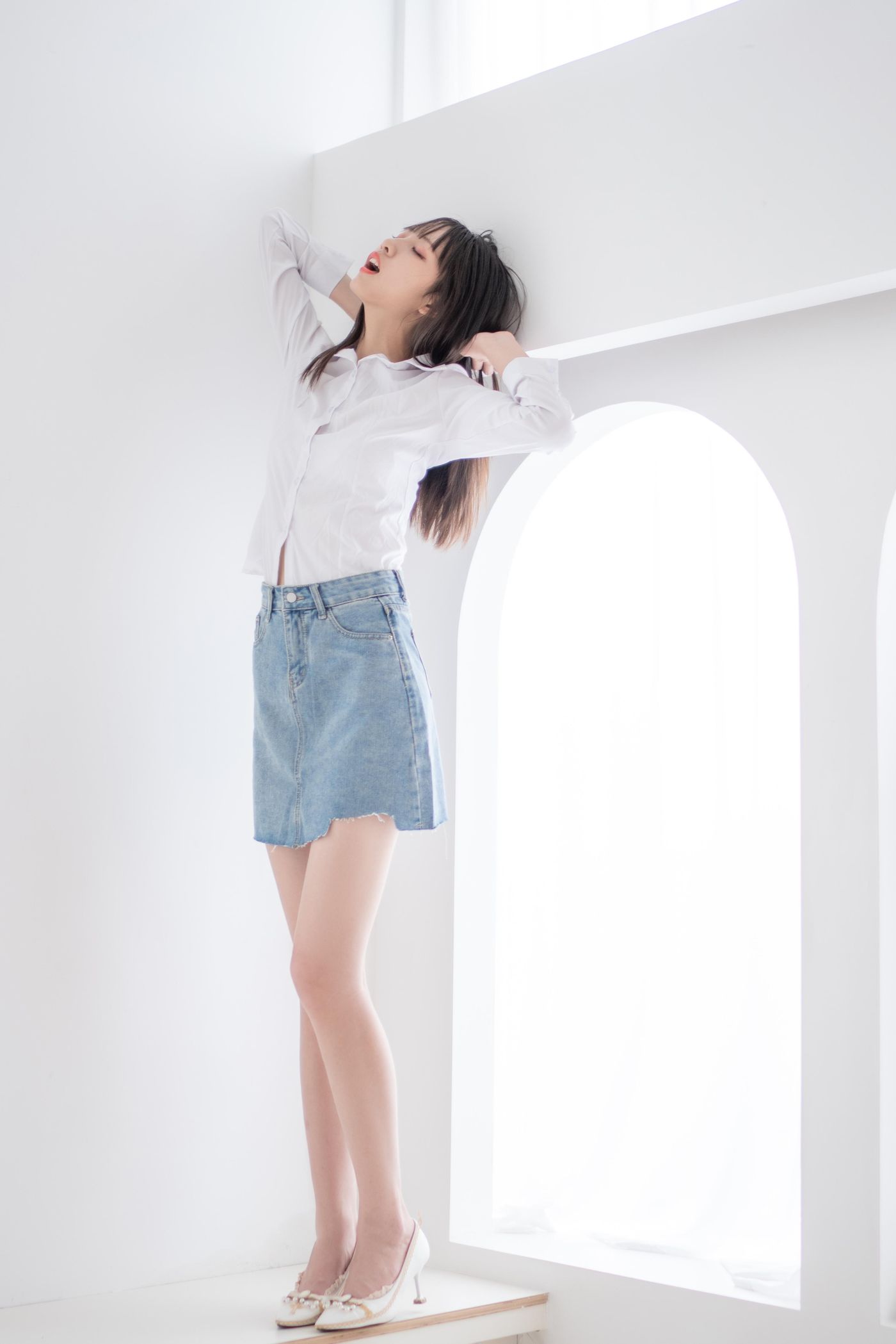 西呱呀呀呀 NO.023 衬衫牛仔裙 [61P]插图