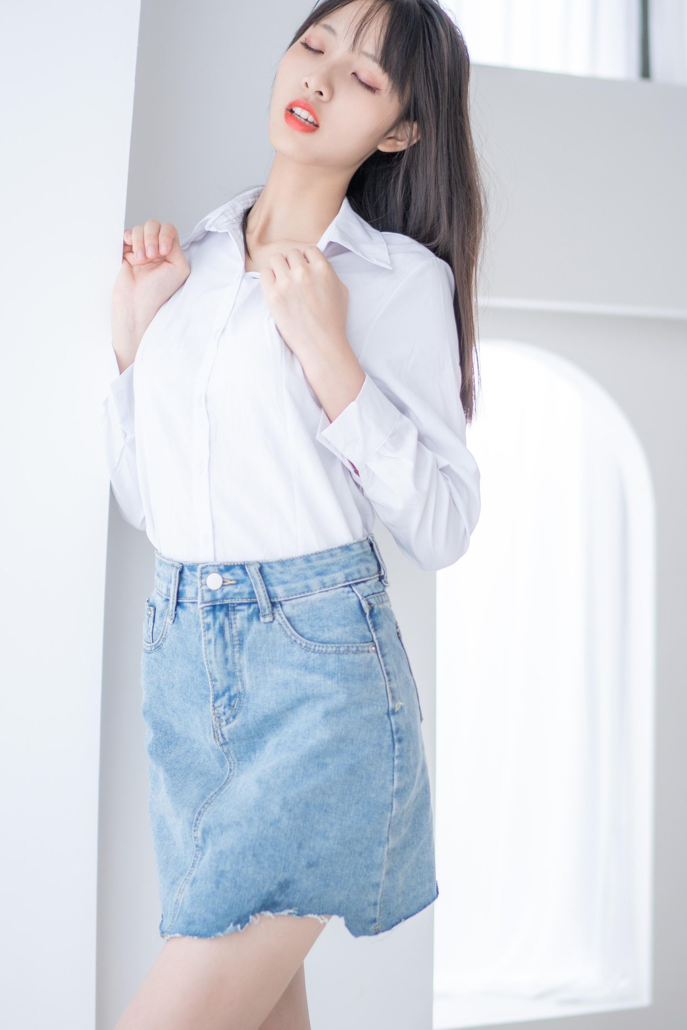 西呱呀呀呀 NO.023 衬衫牛仔裙 [61P]插图1
