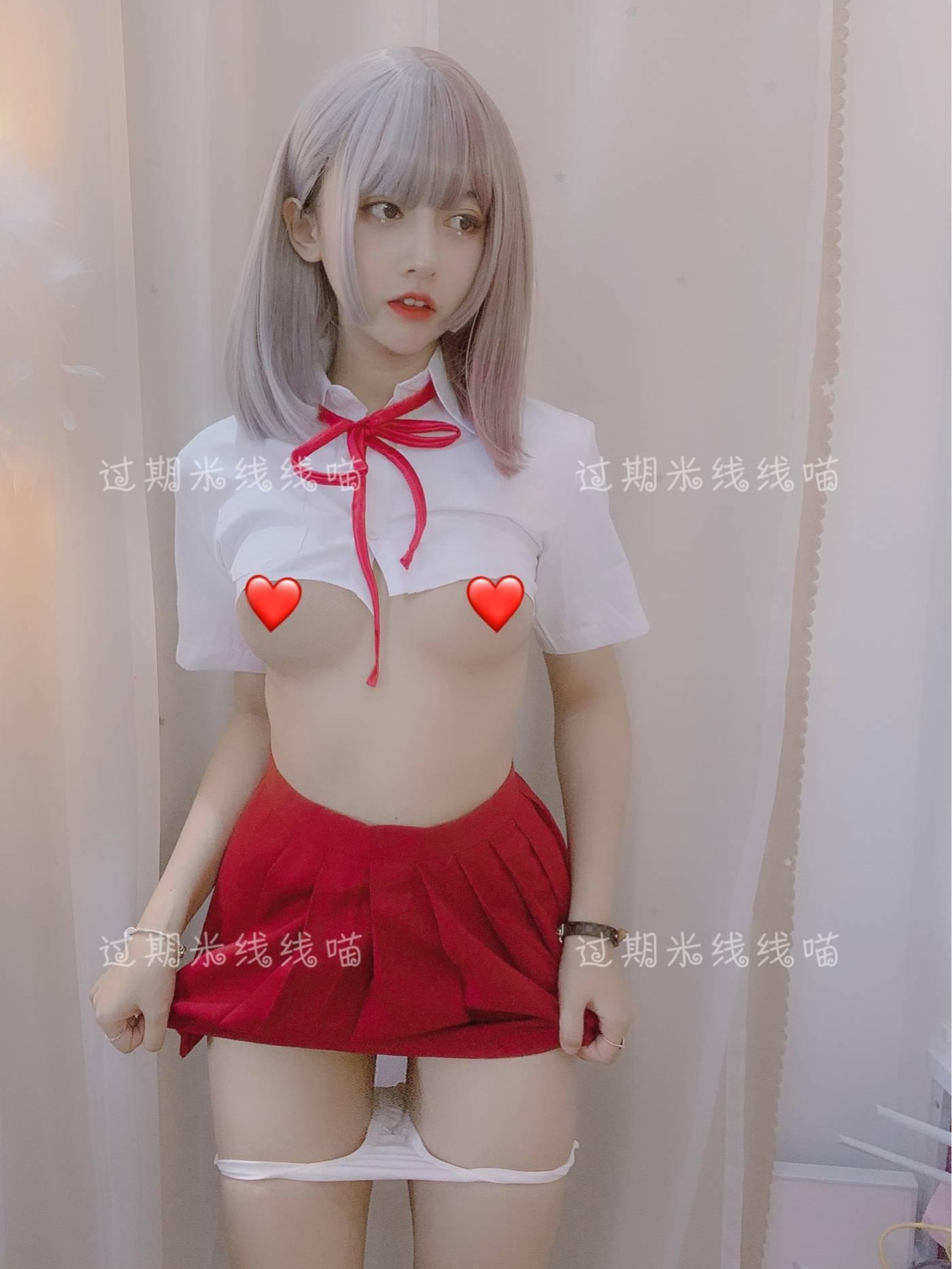 过期米线线喵 – NO.52 红色JK [17P]插图9