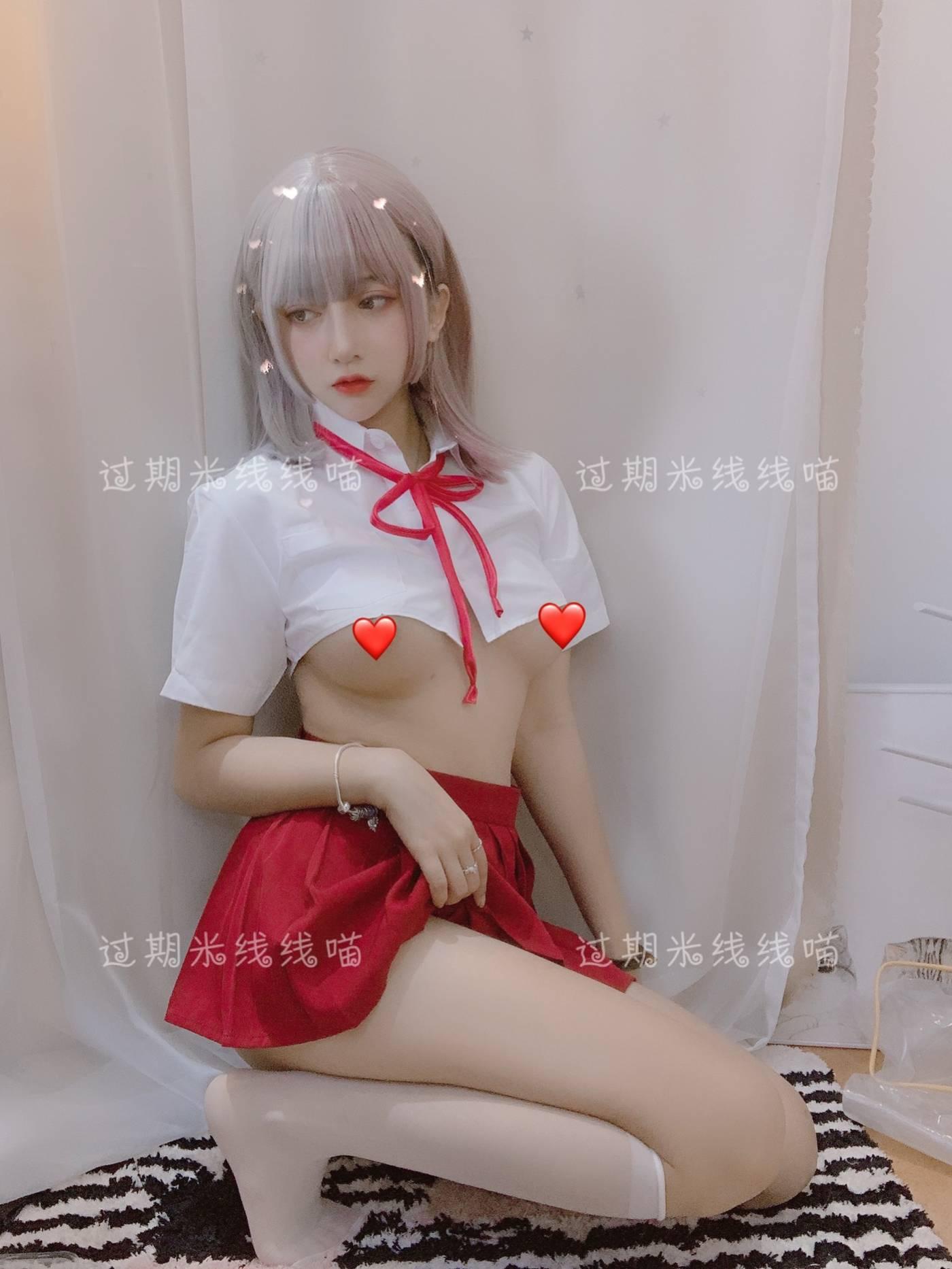 过期米线线喵 – NO.52 红色JK [17P]插图3