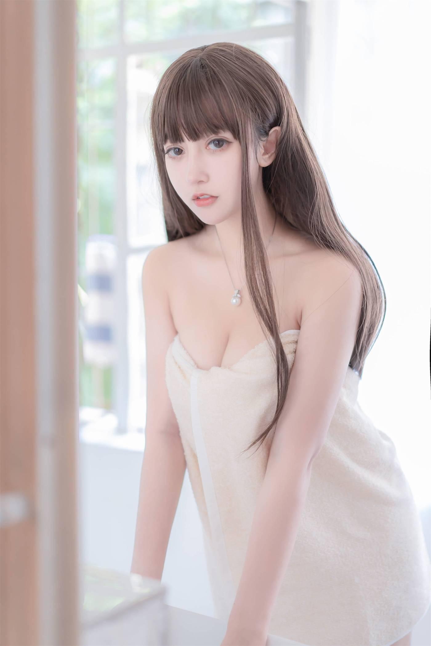过期米线线喵 – NO.81 浴巾 [30P]插图2