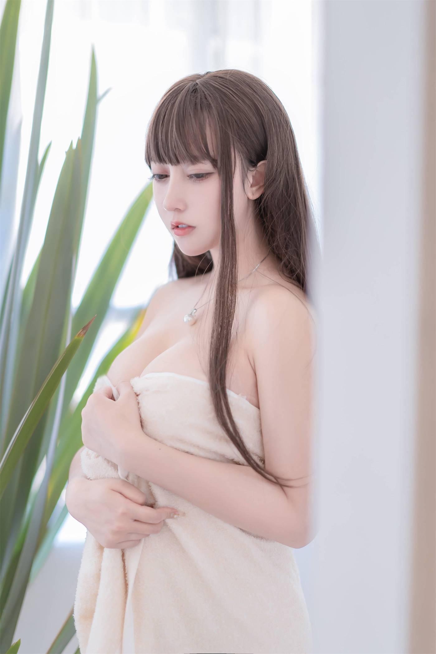 过期米线线喵 – NO.81 浴巾 [30P]插图4