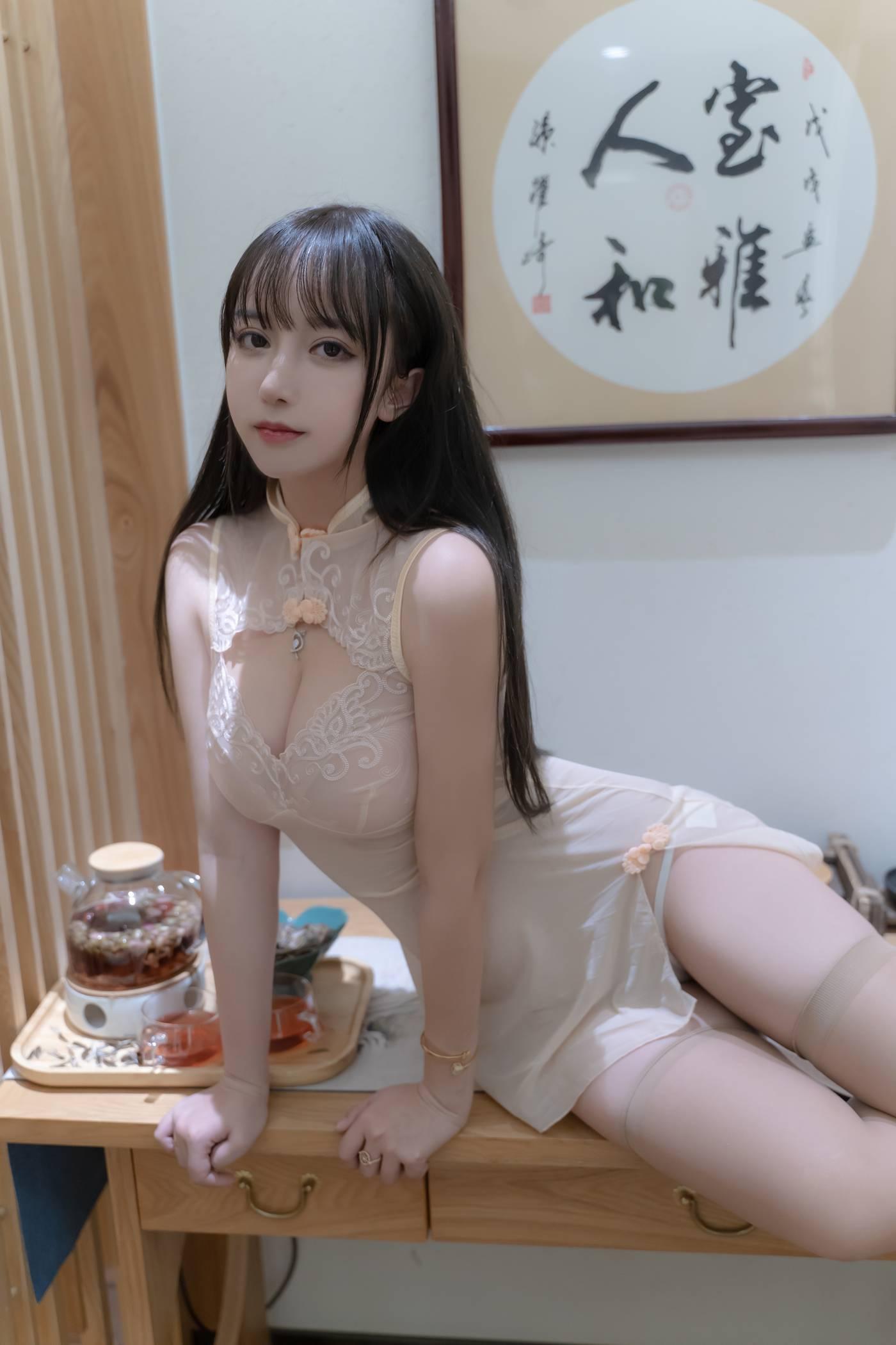 过期米线线喵 – NO.119 水下旗袍 [61P]插图