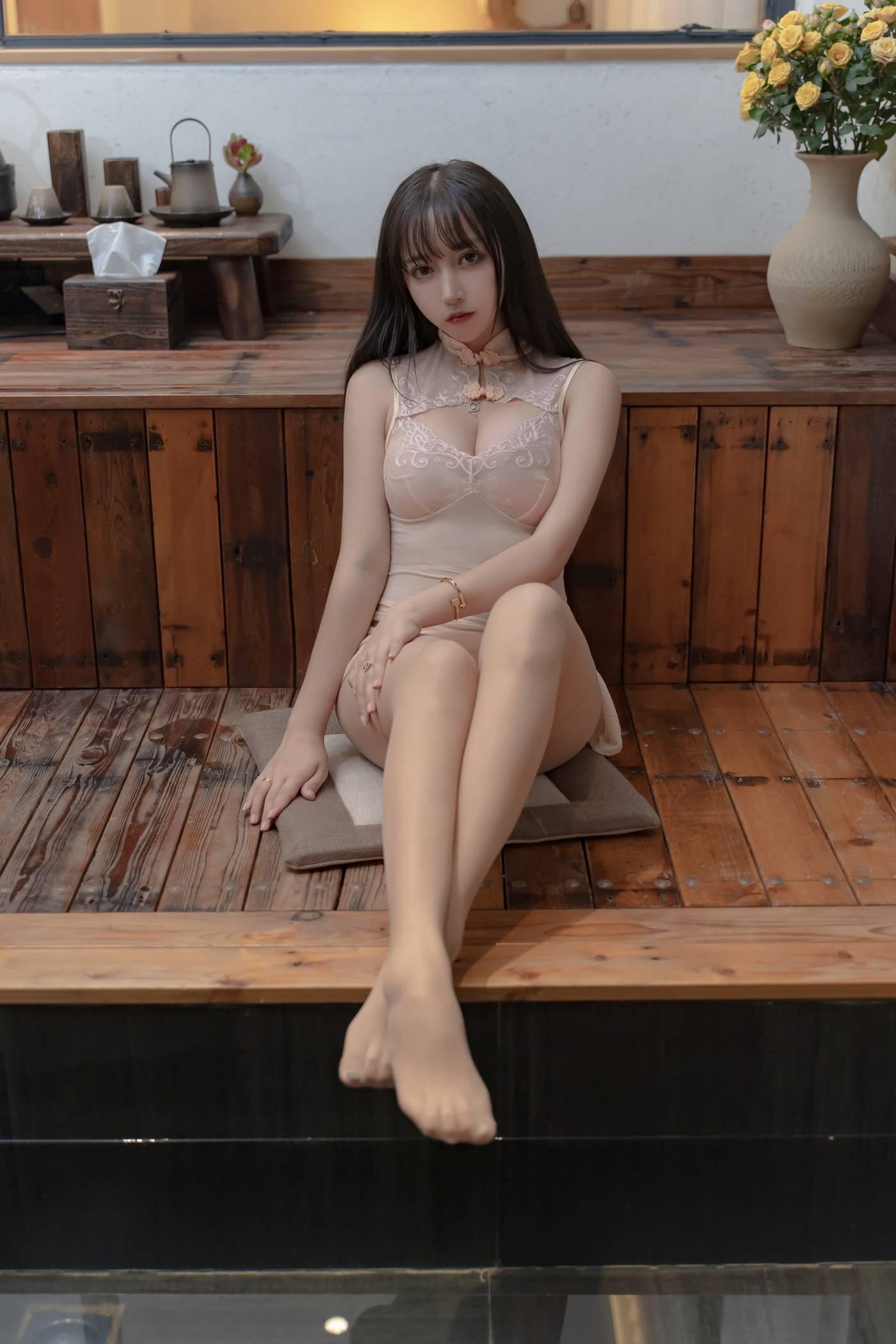 过期米线线喵 – NO.119 水下旗袍 [61P]插图3