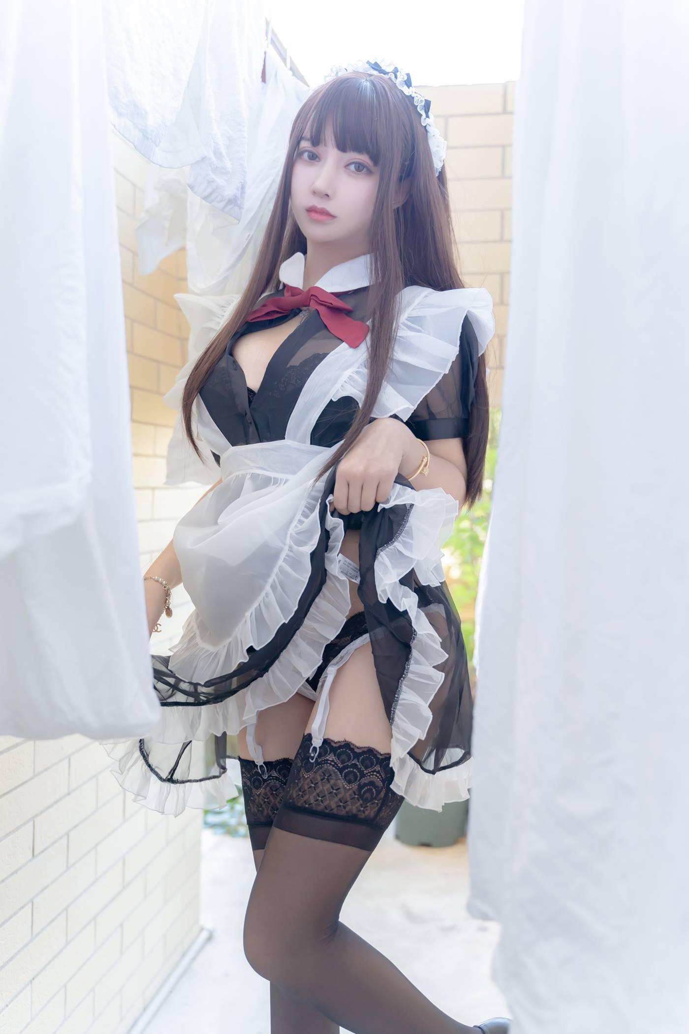 过期米线线喵 – NO.67 女仆透 [49P]插图1