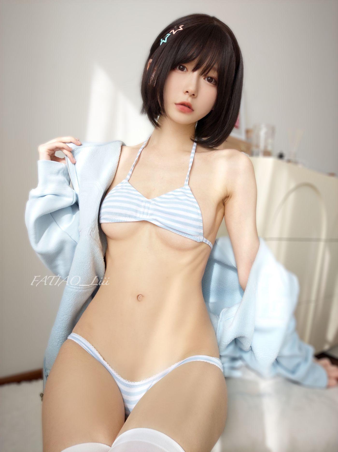 迷之呆梨 NO.028 fantia 2022年12月合集-2022-12-03 青と白 [22P]插图4