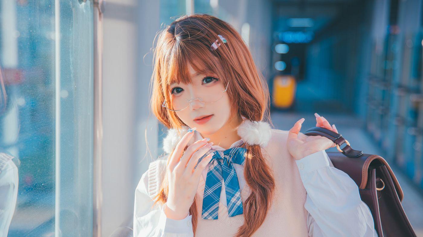雪晴Astra NO.037 JK夕阳[25P]插图5