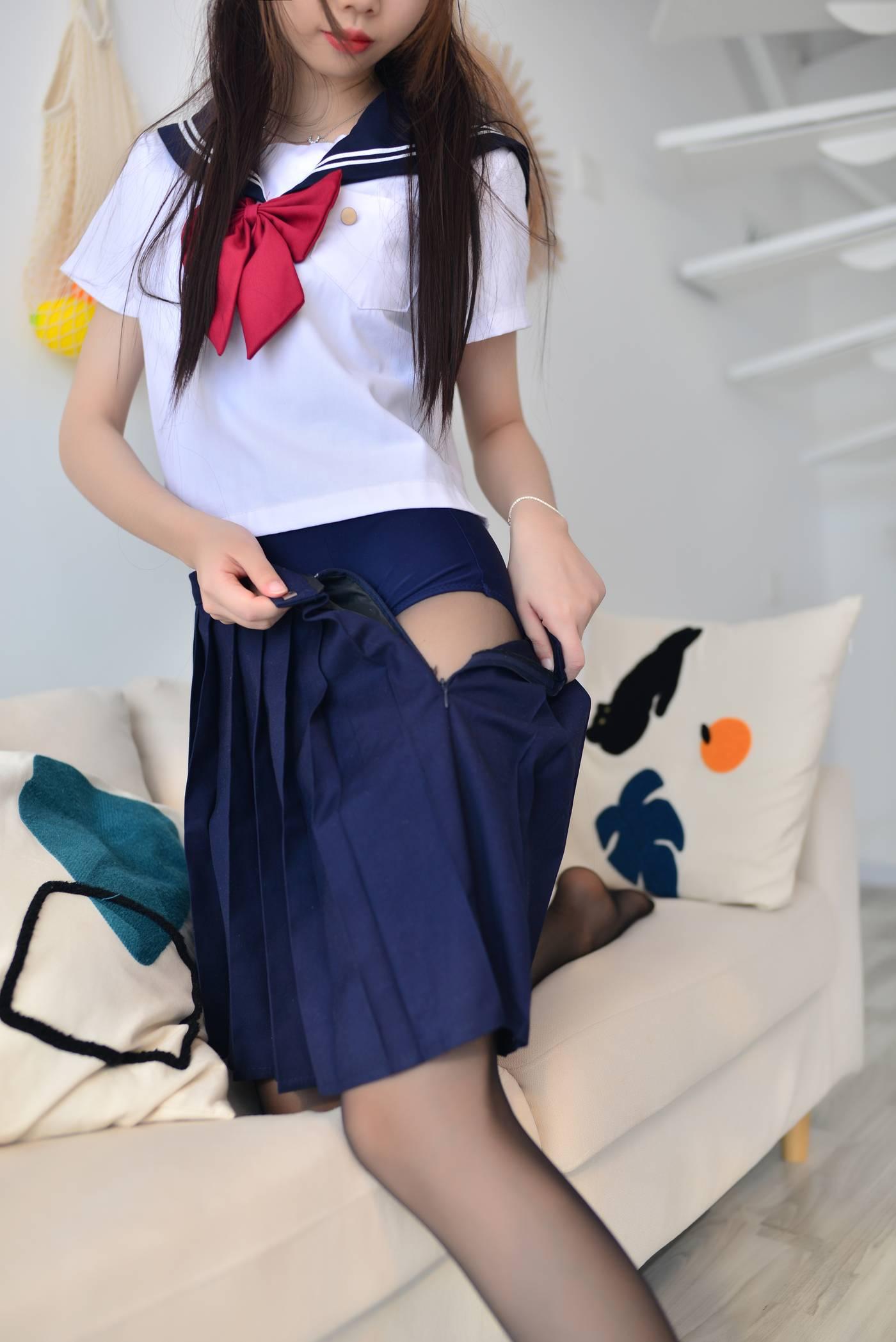 雪琪SAMA – NO.37 3号本 真爱限量版 -黑丝JK死库水[46P]插图4