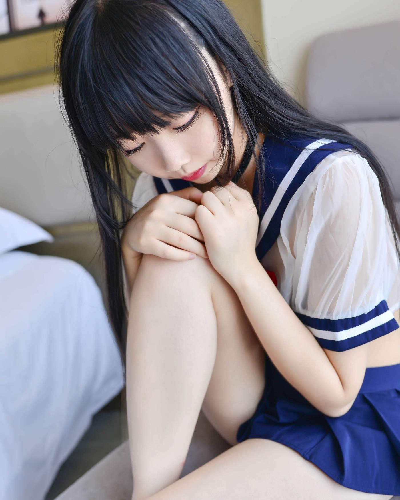 雪琪SAMA – NO.05 透明JK -图片[20P]插图