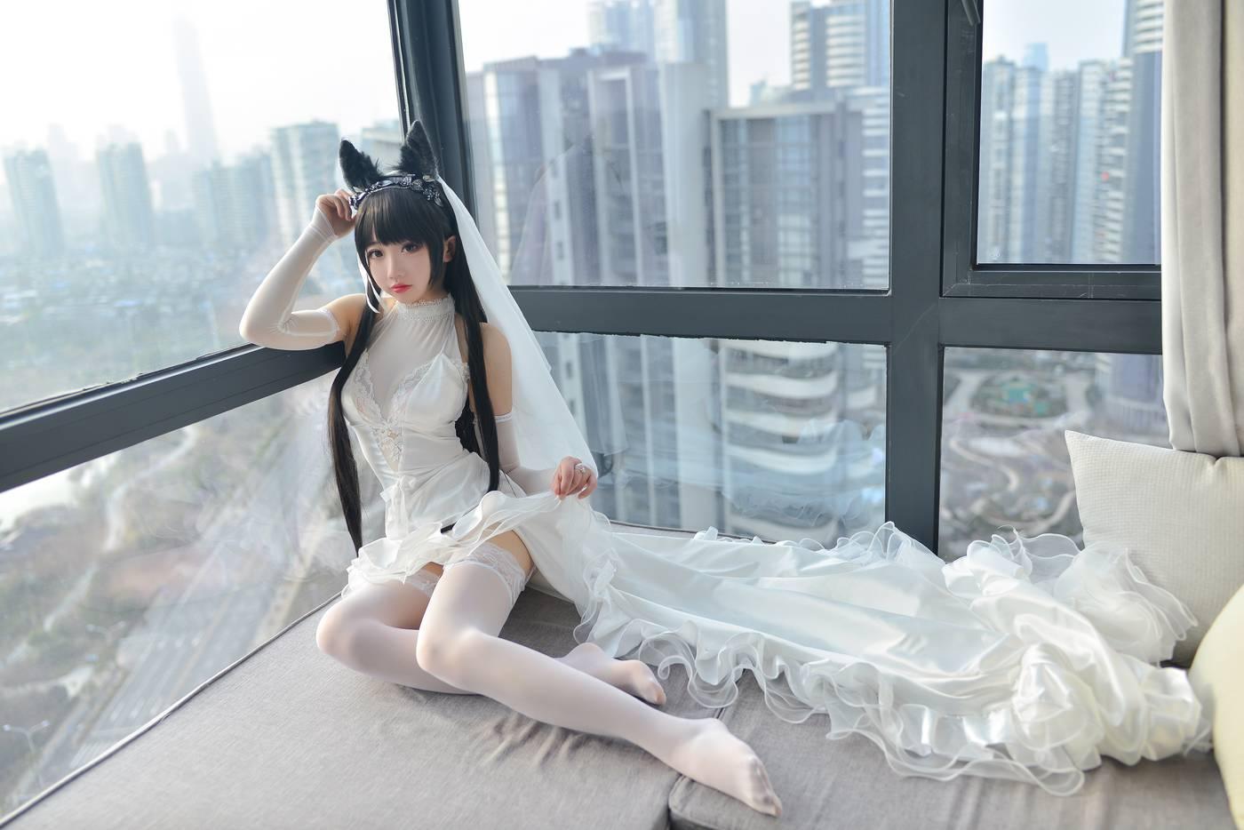 雪琪SAMA – NO.08 爱宕婚纱 [38P]插图4