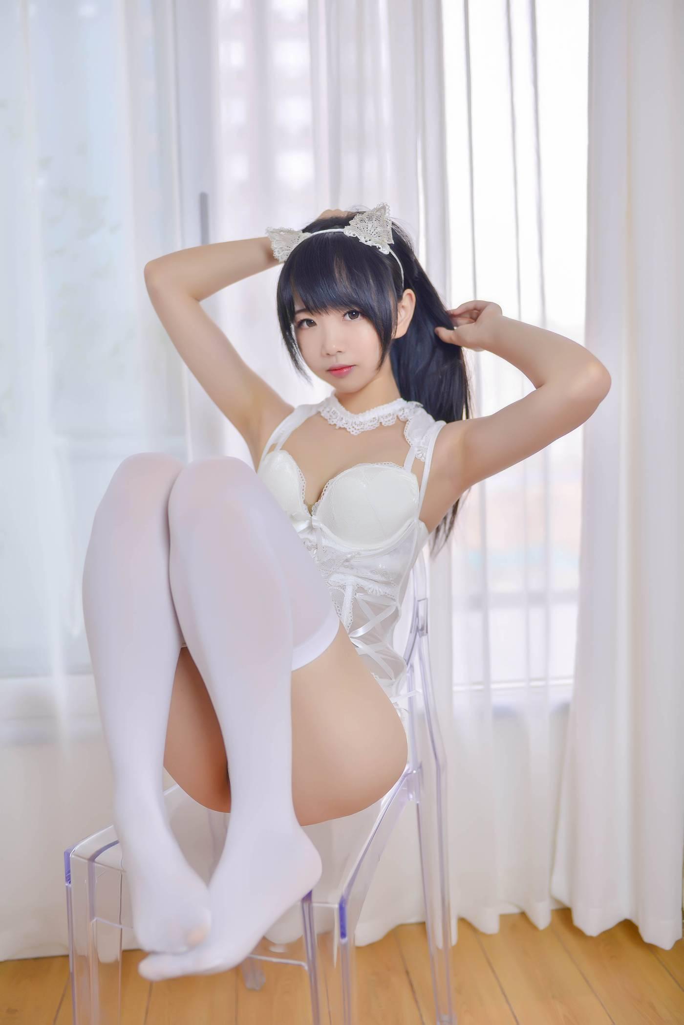 雪琪SAMA – NO.02 猫系少女白猫 -图片[31P]插图1