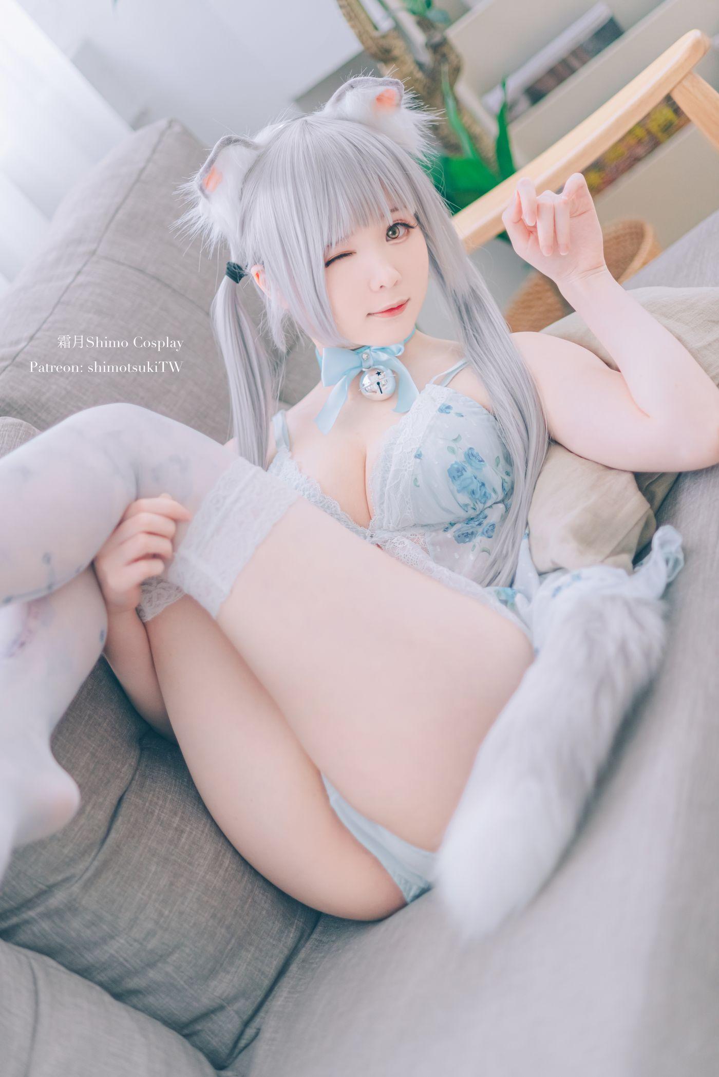 霜月shimo NO.038  ベビードールと灰色ねこ [15P]插图5