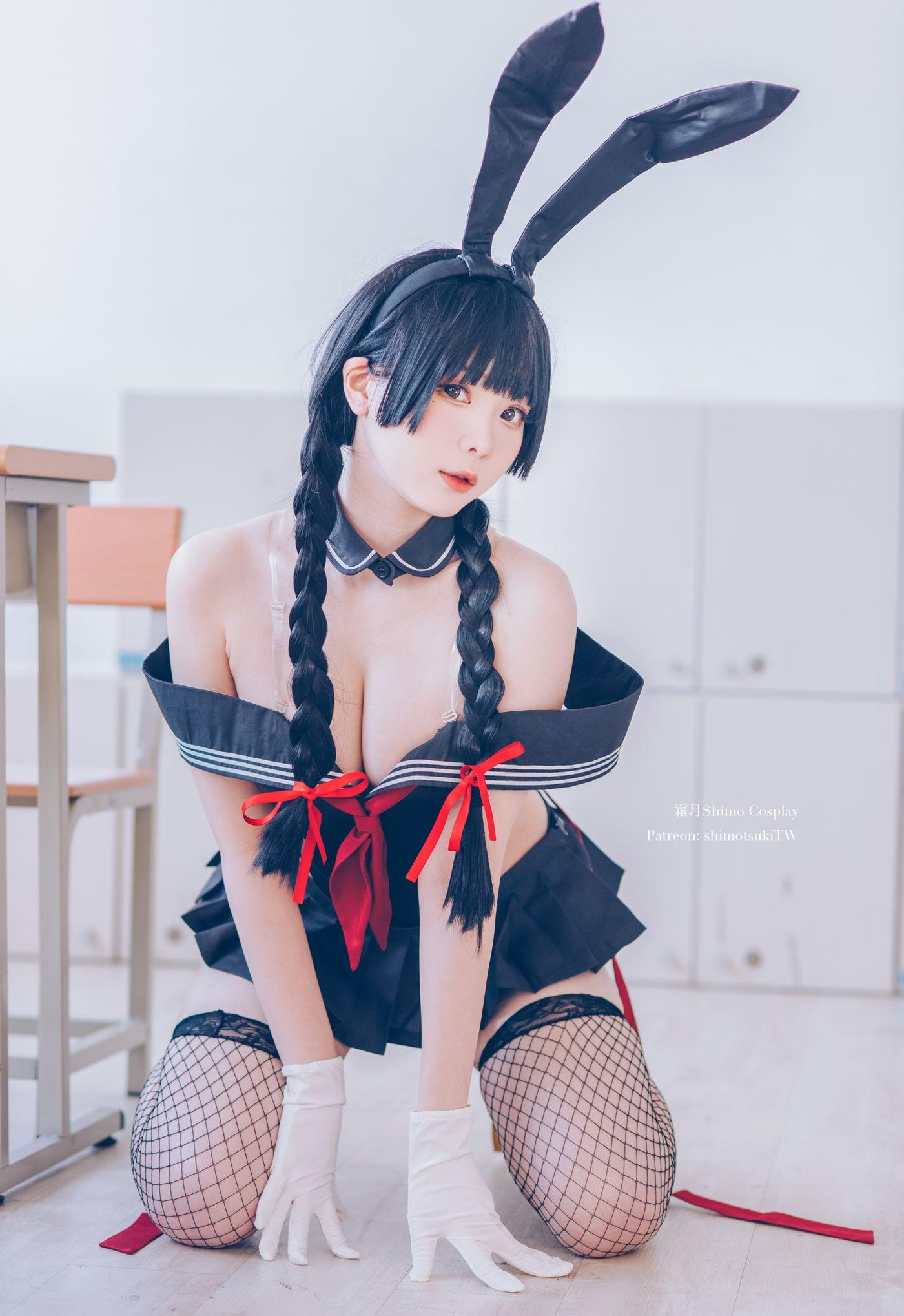 霜月shimo NO.046 卯月桃子 水手服兔女郎 [19P]插图1