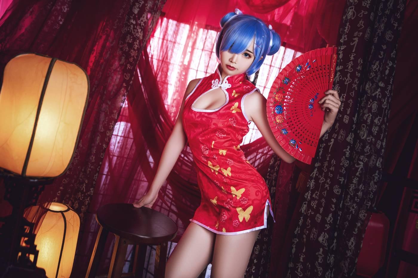 面饼仙儿 – NO.52 雷姆旗袍 [23P]插图1