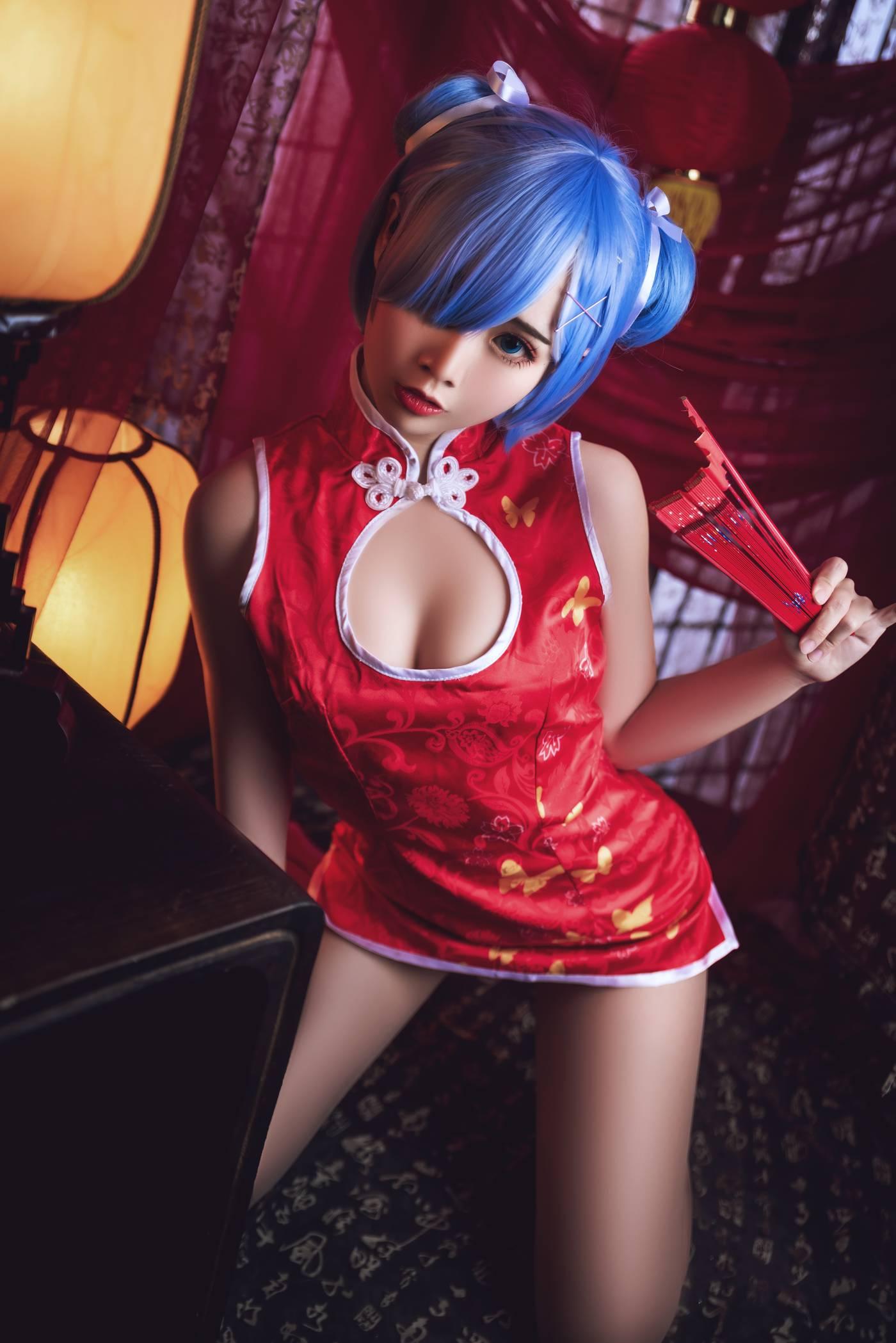 面饼仙儿 – NO.52 雷姆旗袍 [23P]插图5